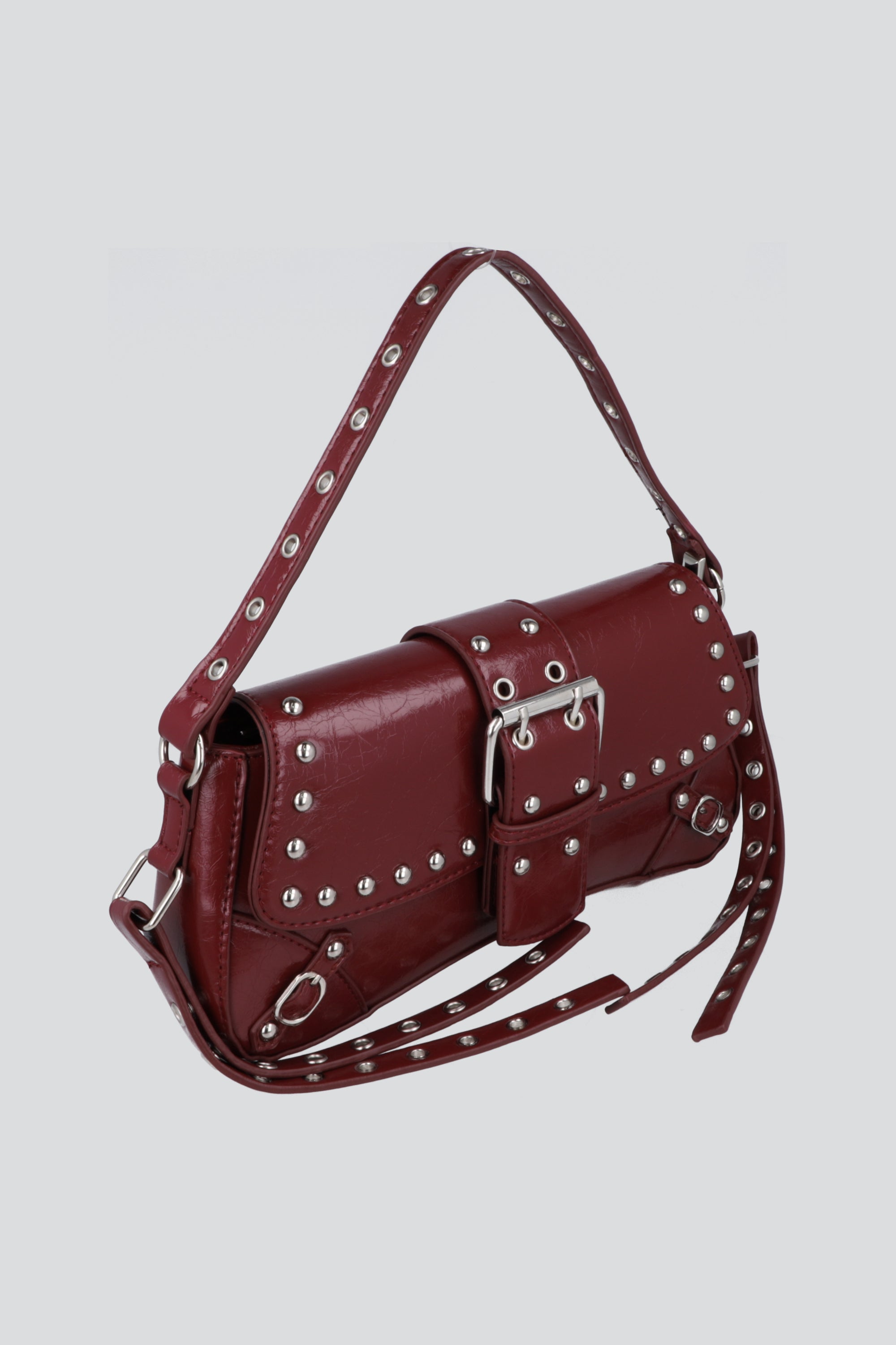 Bolsa baguette hebilla remaches VINO