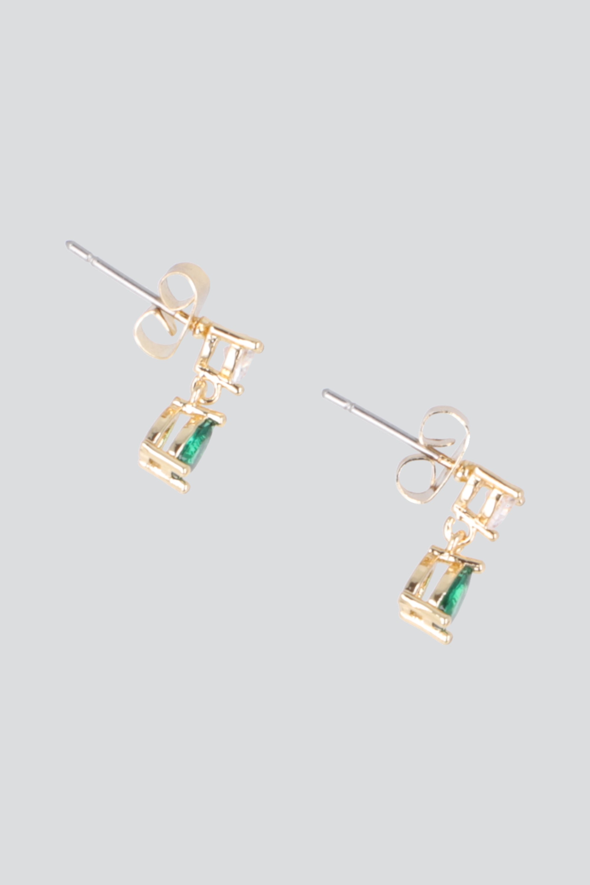 ARETES GOTA CRISTAL CHICA PQ VERDE