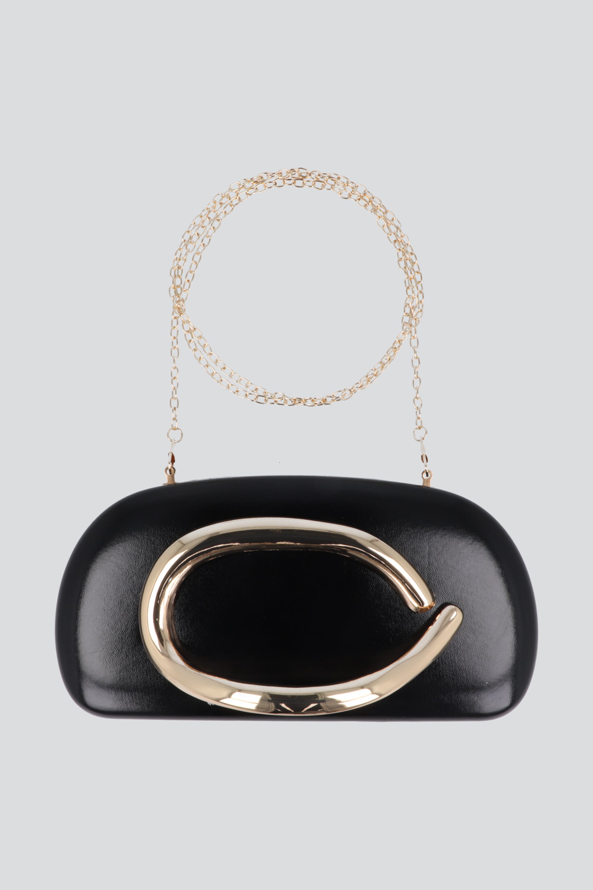 Bolsa clutch asa metal NEGRO