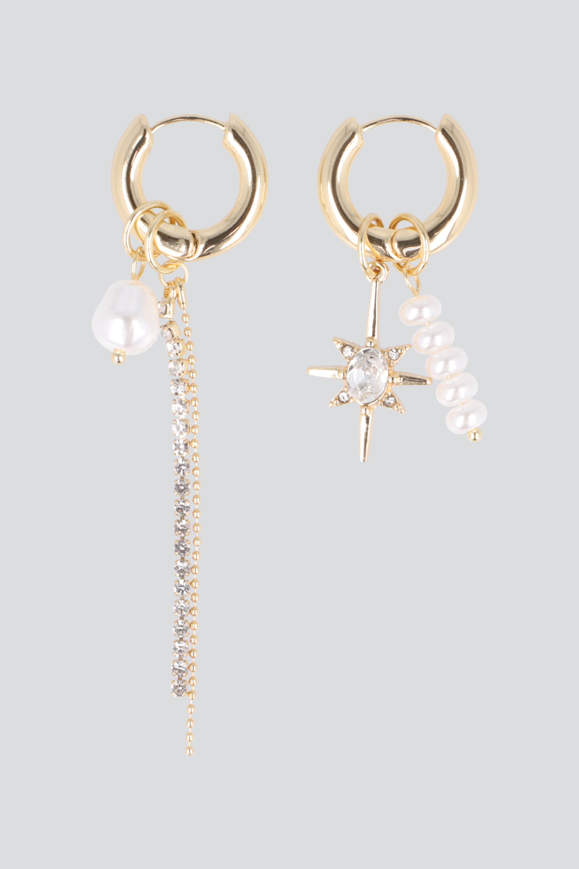 ARETES ASIMETRICOS ESTRELLA PQ ORO