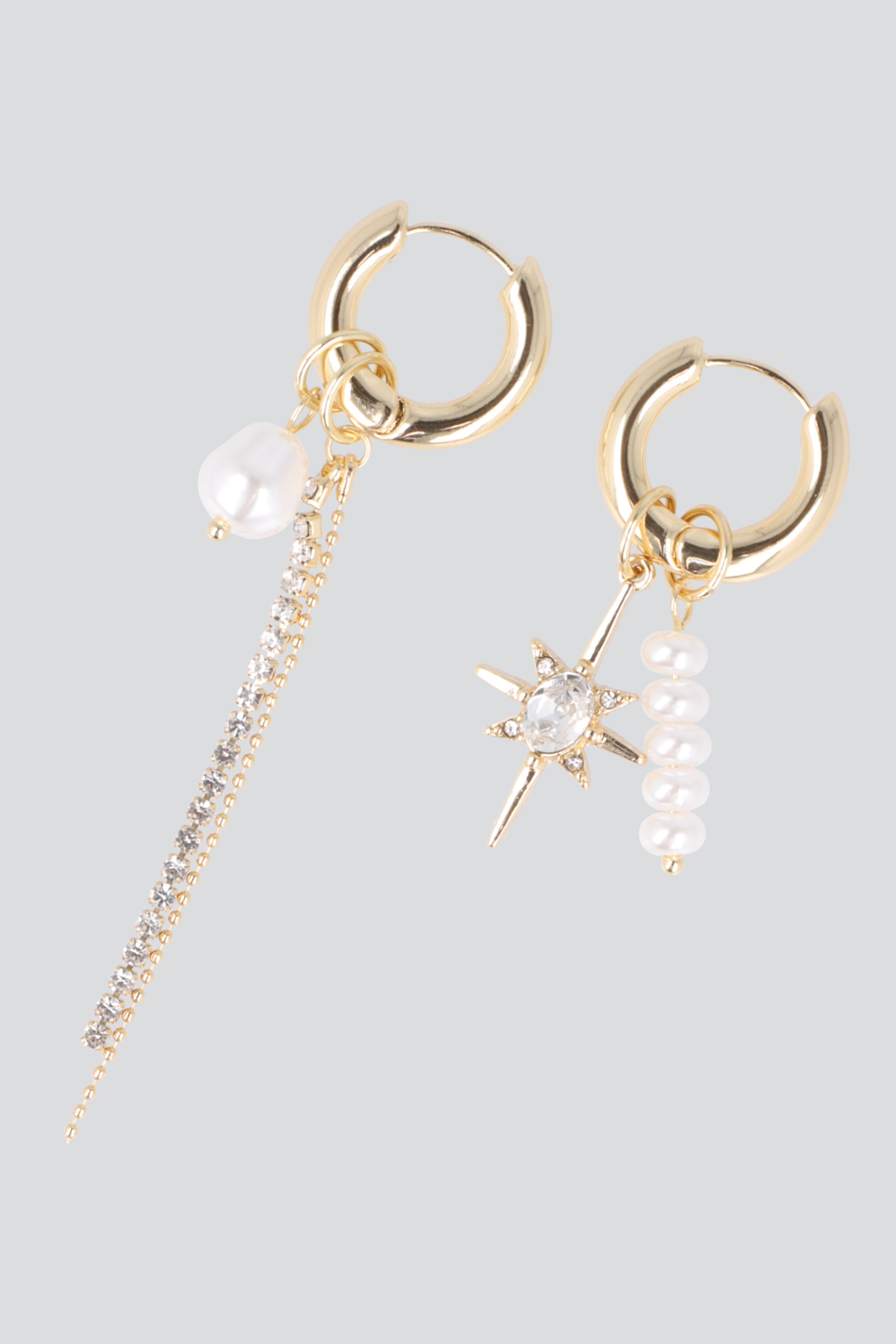 ARETES ASIMETRICOS ESTRELLA PQ ORO