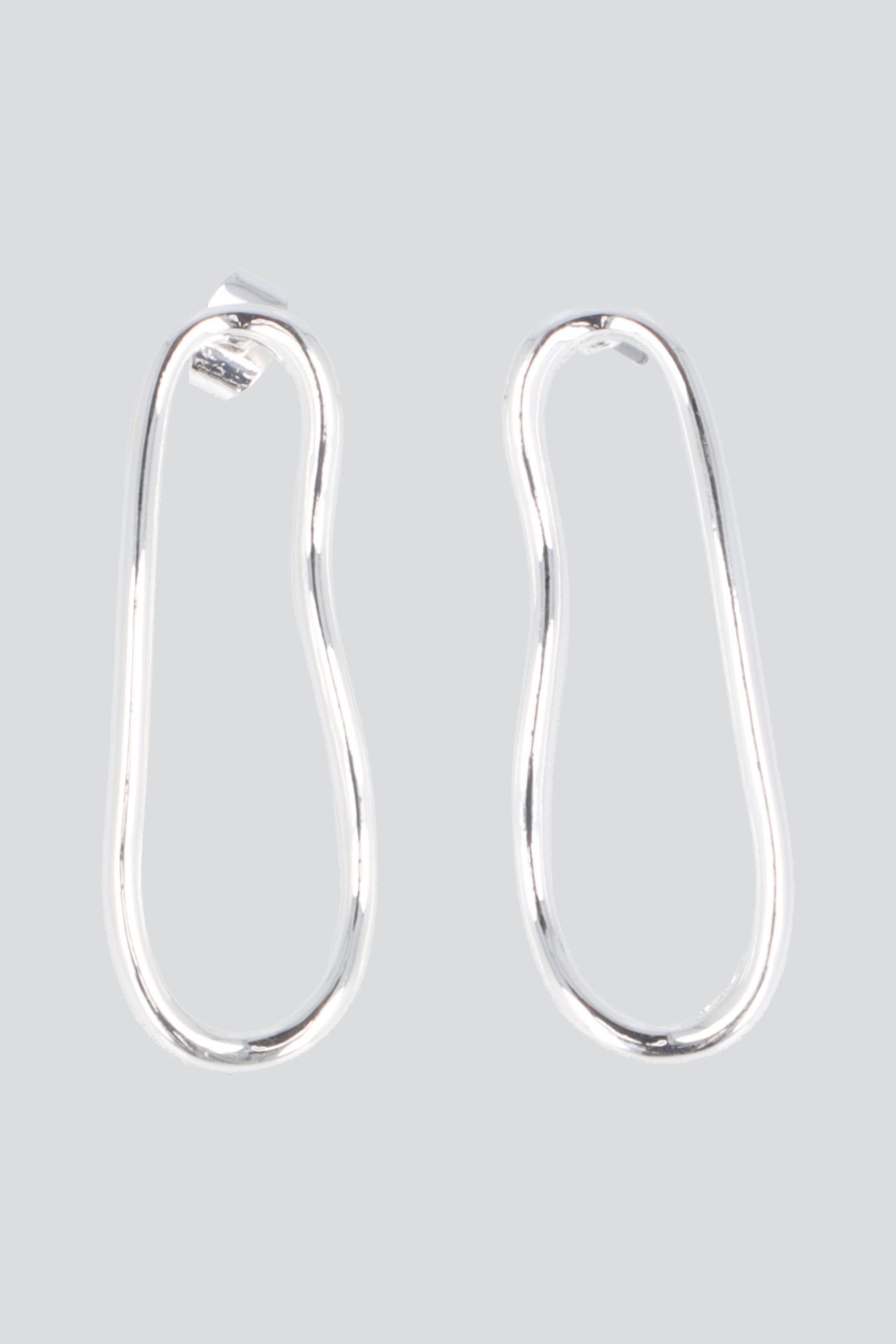 ARETES SILUETA OVALO PQ PLATA