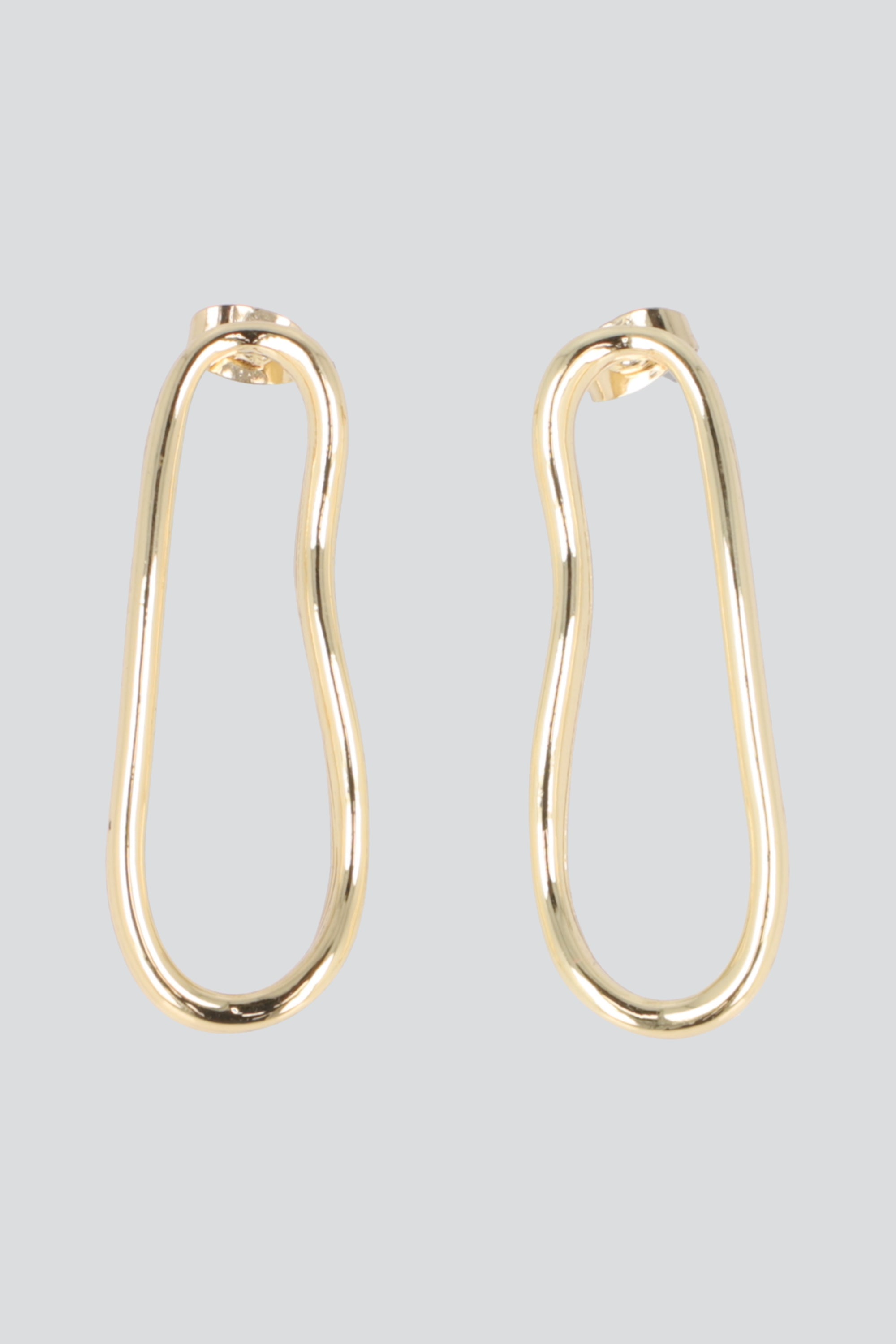 ARETES SILUETA OVALO PQ ORO