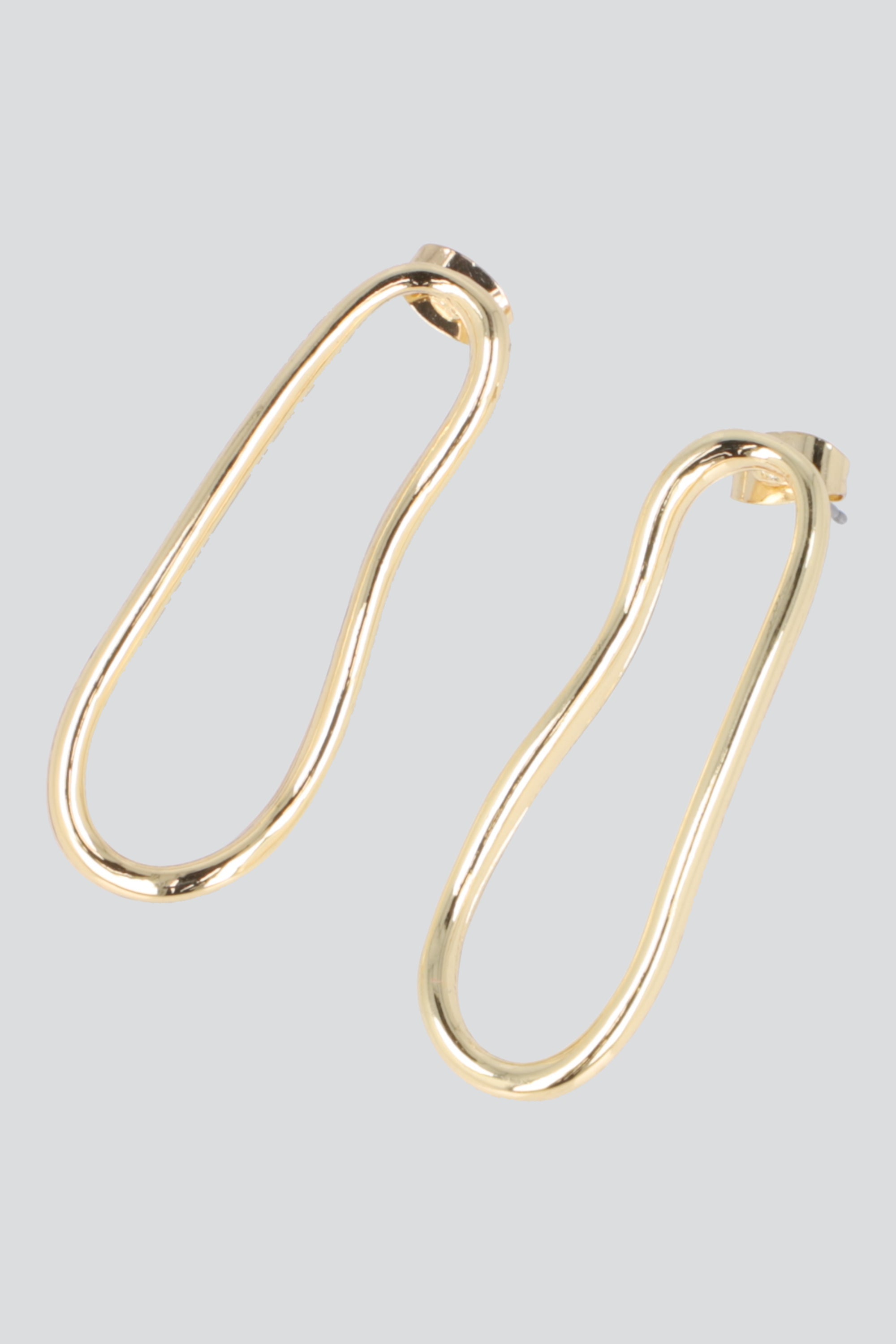 ARETES SILUETA OVALO PQ ORO