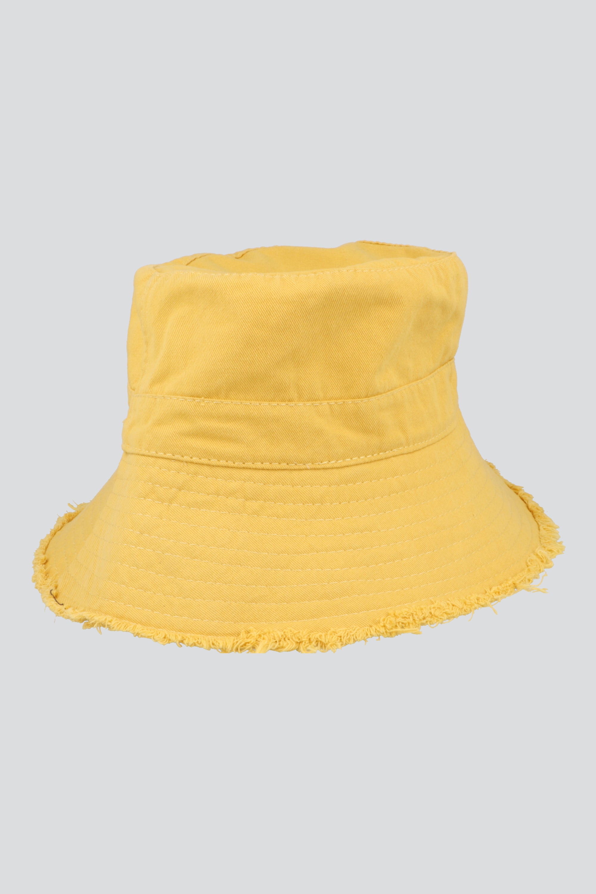 Gorro bucket deshilado AMARILLO
