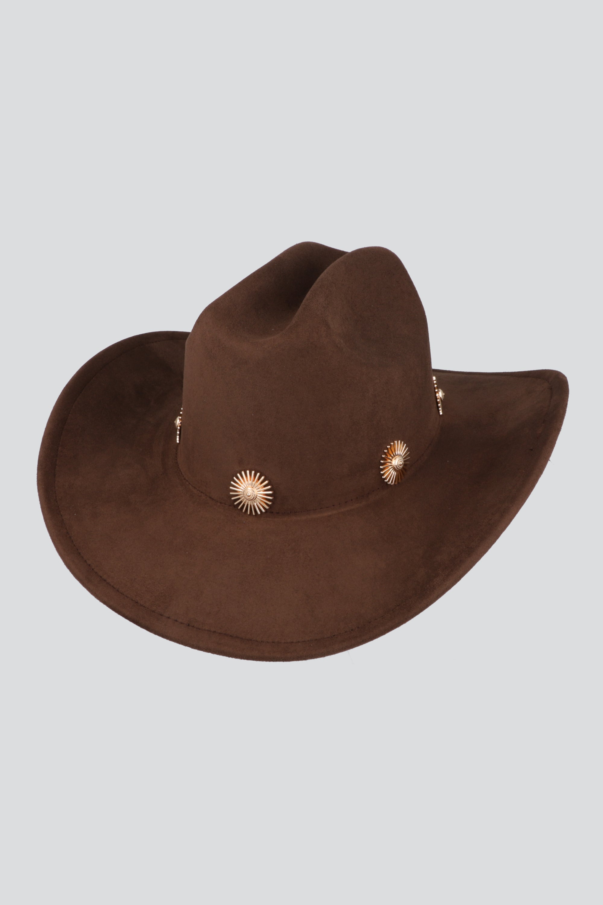 Sombrero vaquero aplicación sol CHOCOLATE
