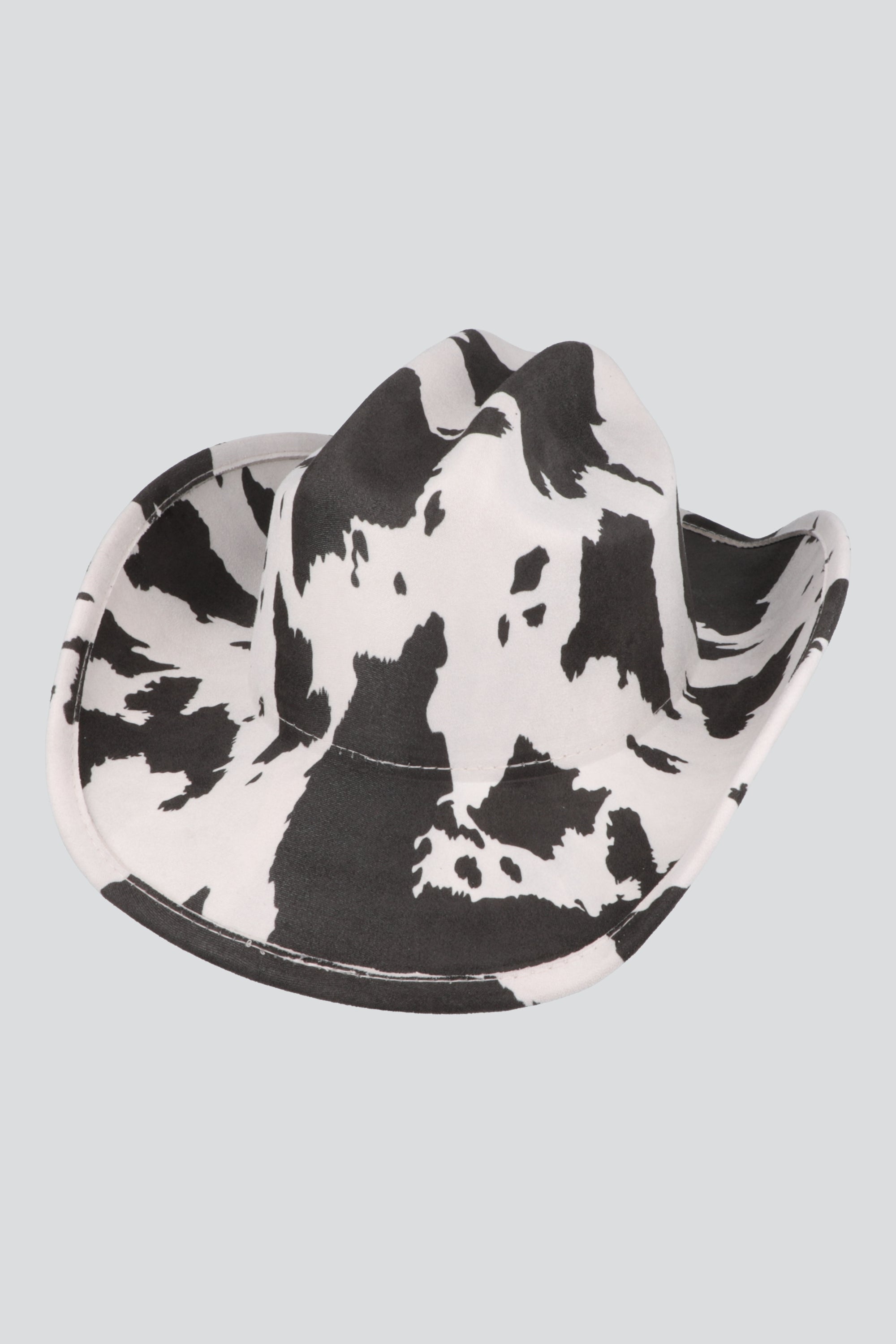 Sombrero vaquero print vaca NEGRO