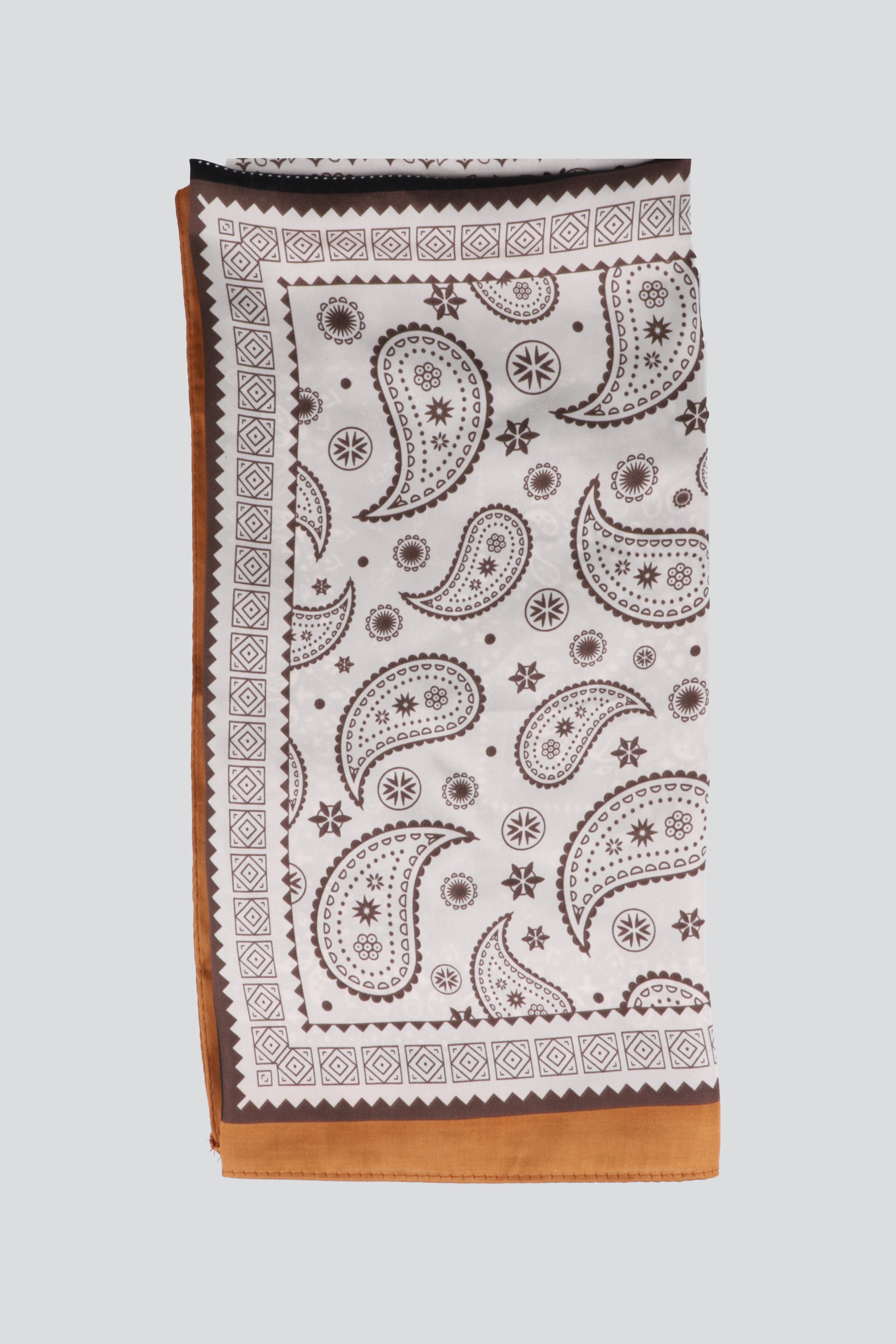 Pañuelo 4 divisiones paisleys NEGRO