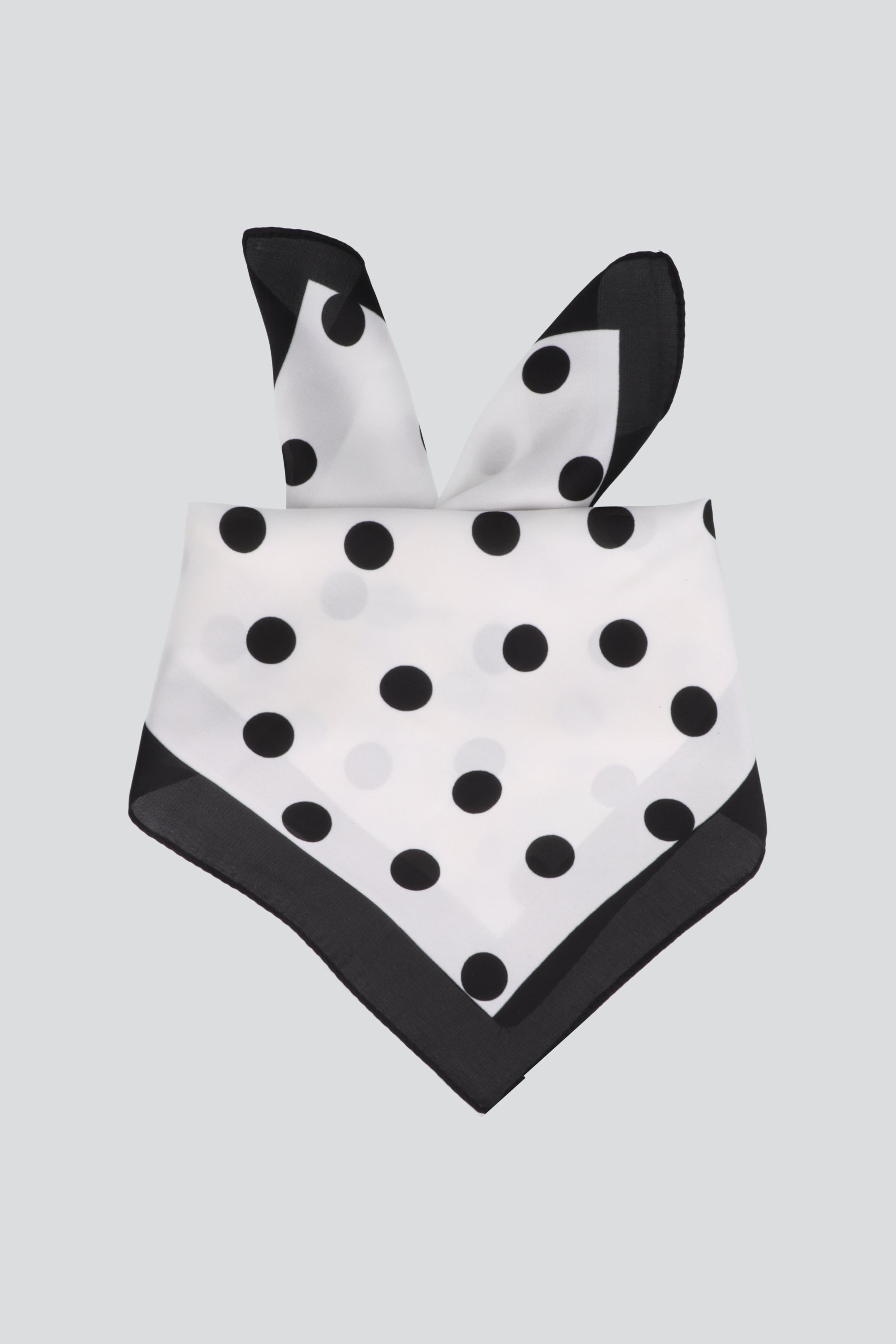 Pañuelo polka dots cenefa NEGRO