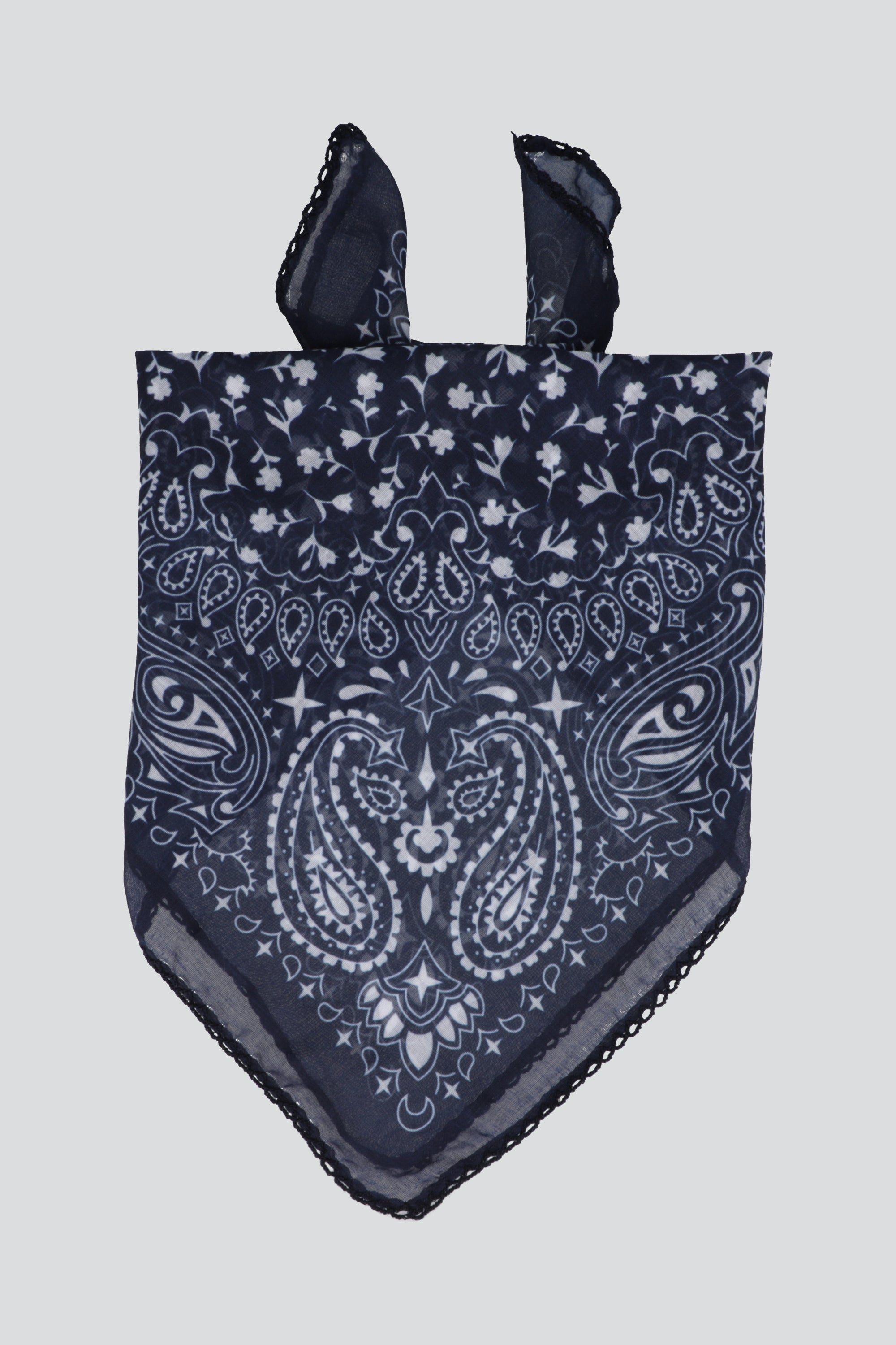 Pañuelo ligero bandana paisleys MARINO