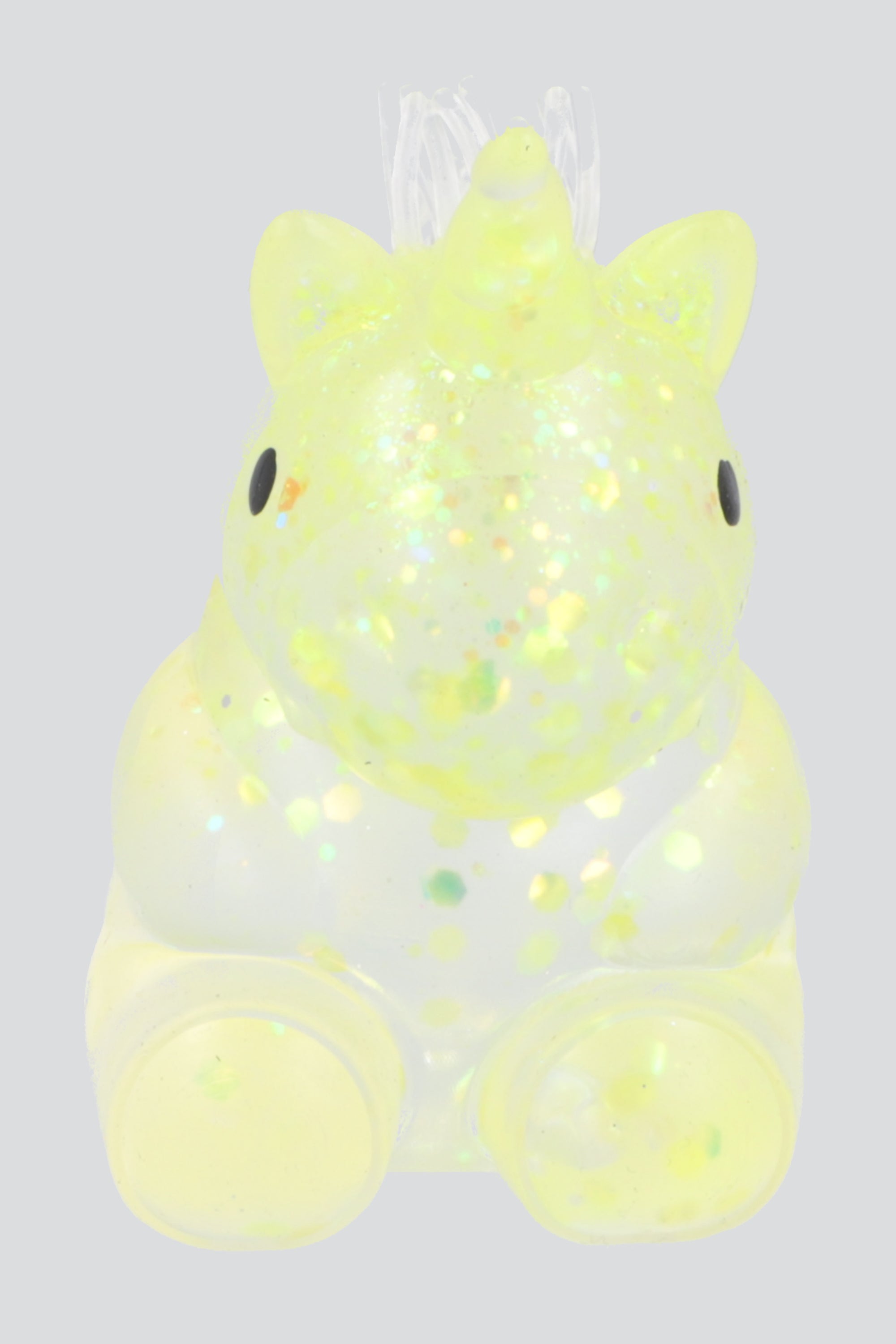 Squishy unicornio glitter AMARILLO