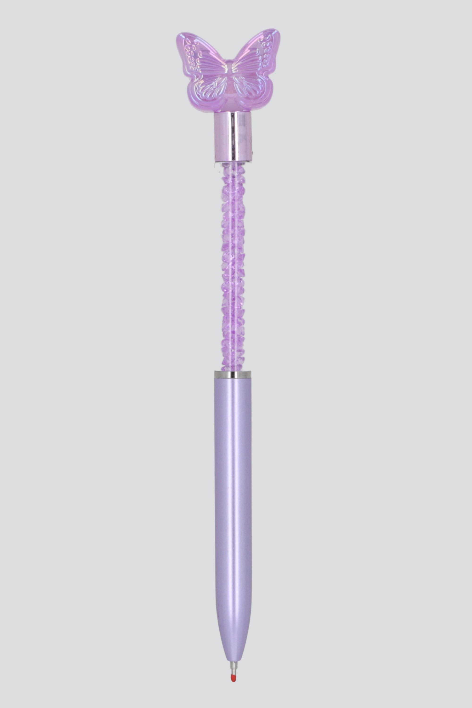 Pluma mariposa glitter MORADO