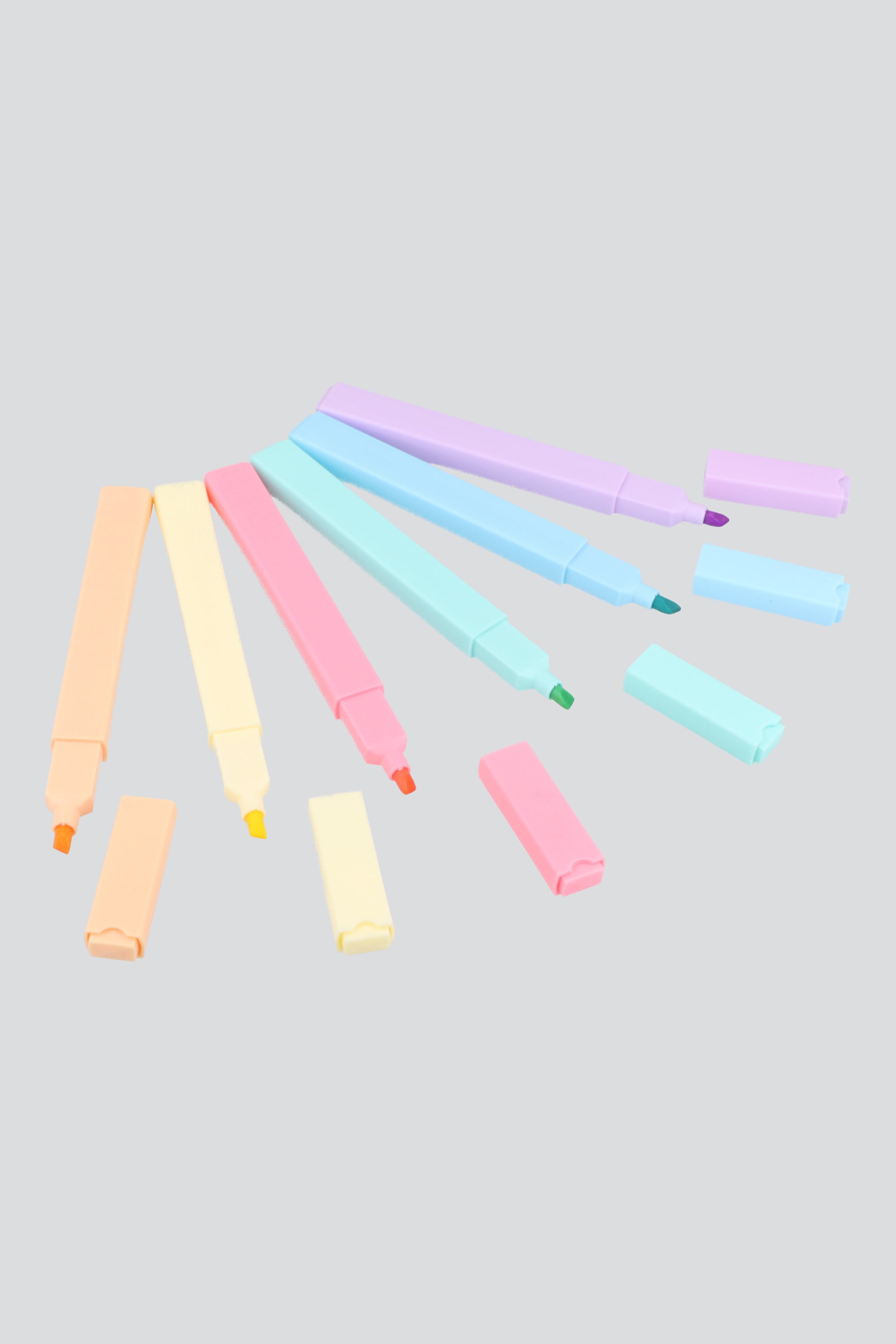 Set 6 marcadores cuadrado MULTICOLOR