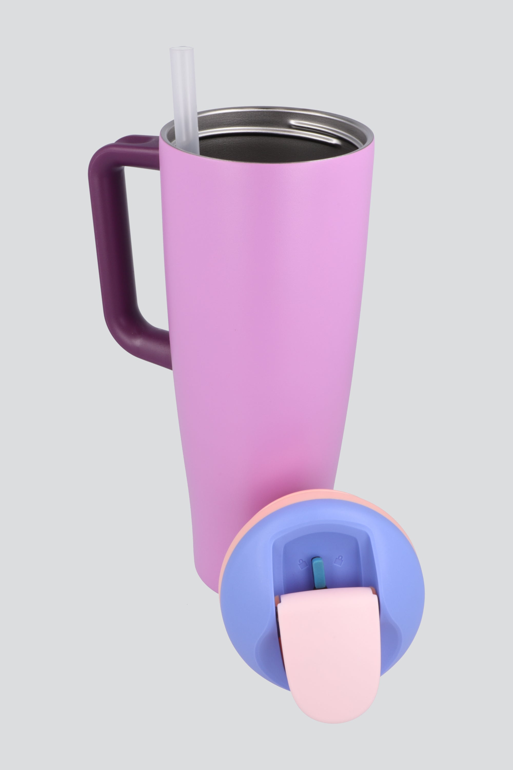 Botella asa color block 1200 ml ROSA