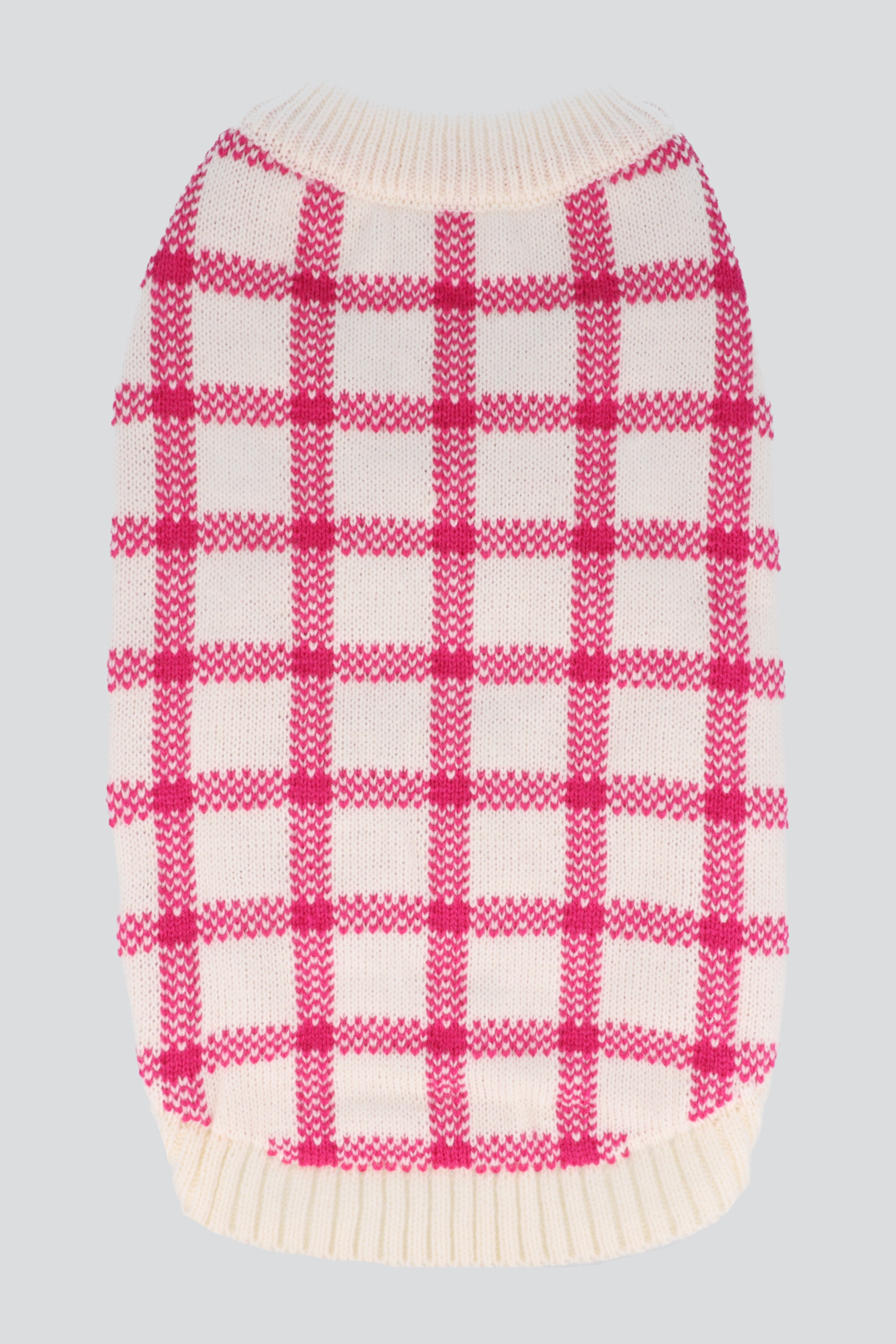 Sueter mascota window pane color ROSA