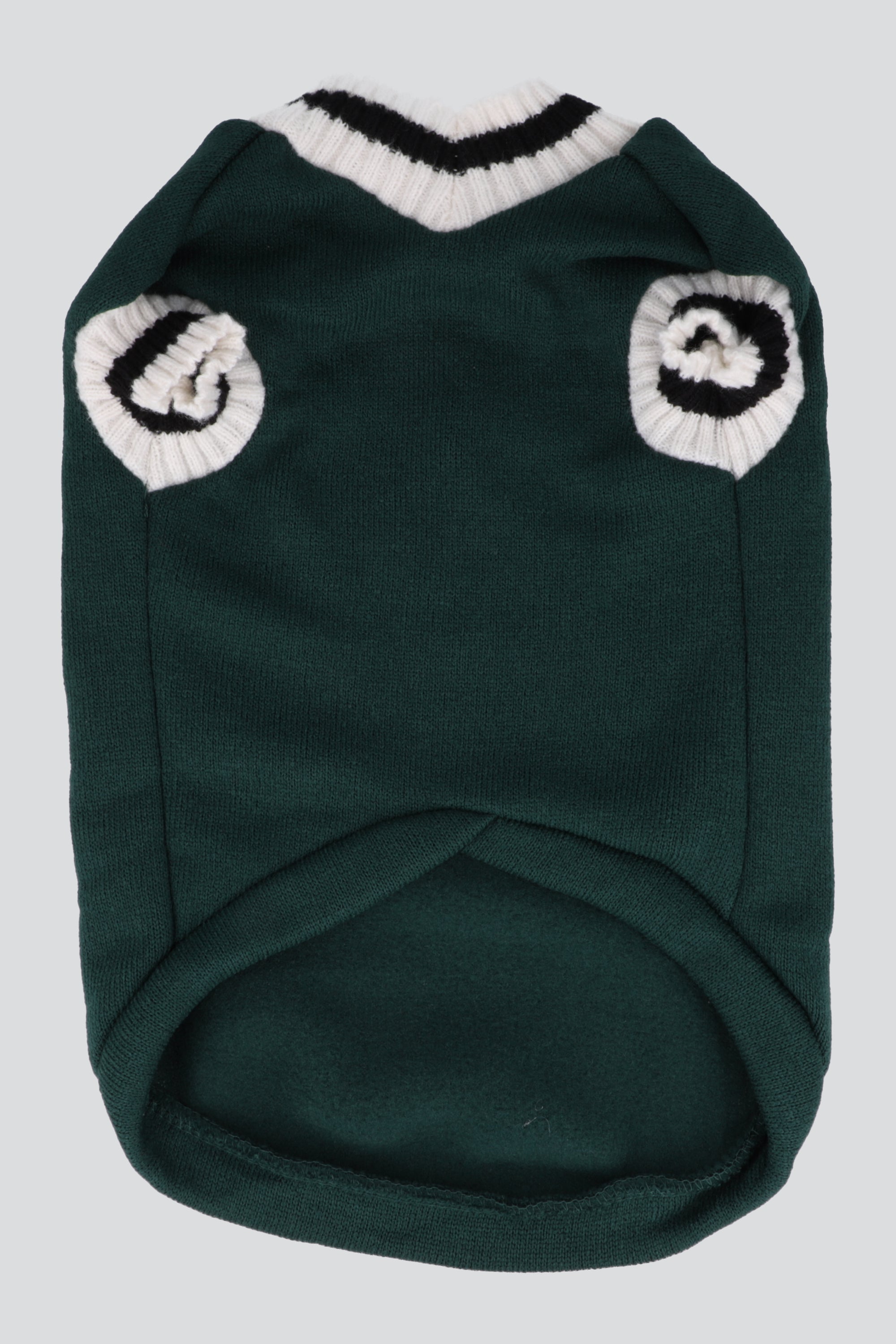 Sueter mascota detalle contraste cuello VERDE