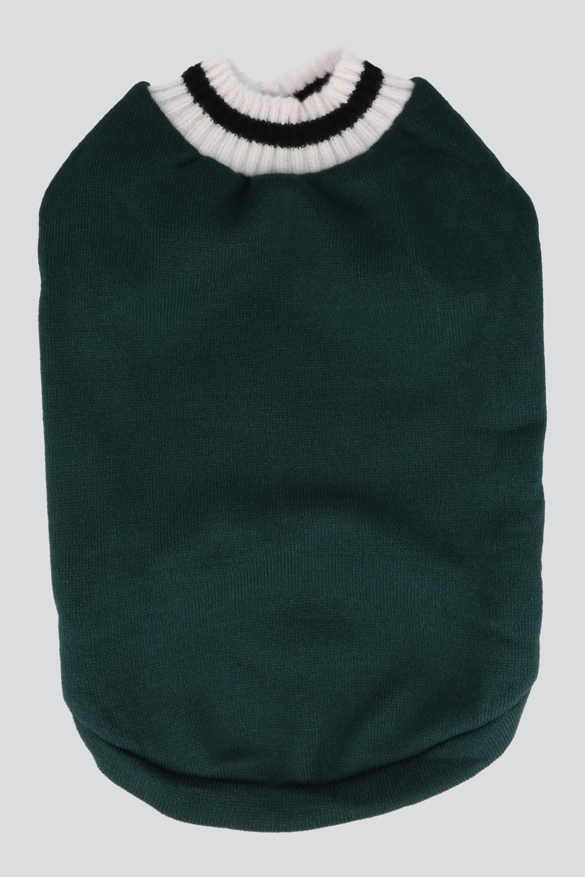 Sueter mascota detalle contraste cuello VERDE