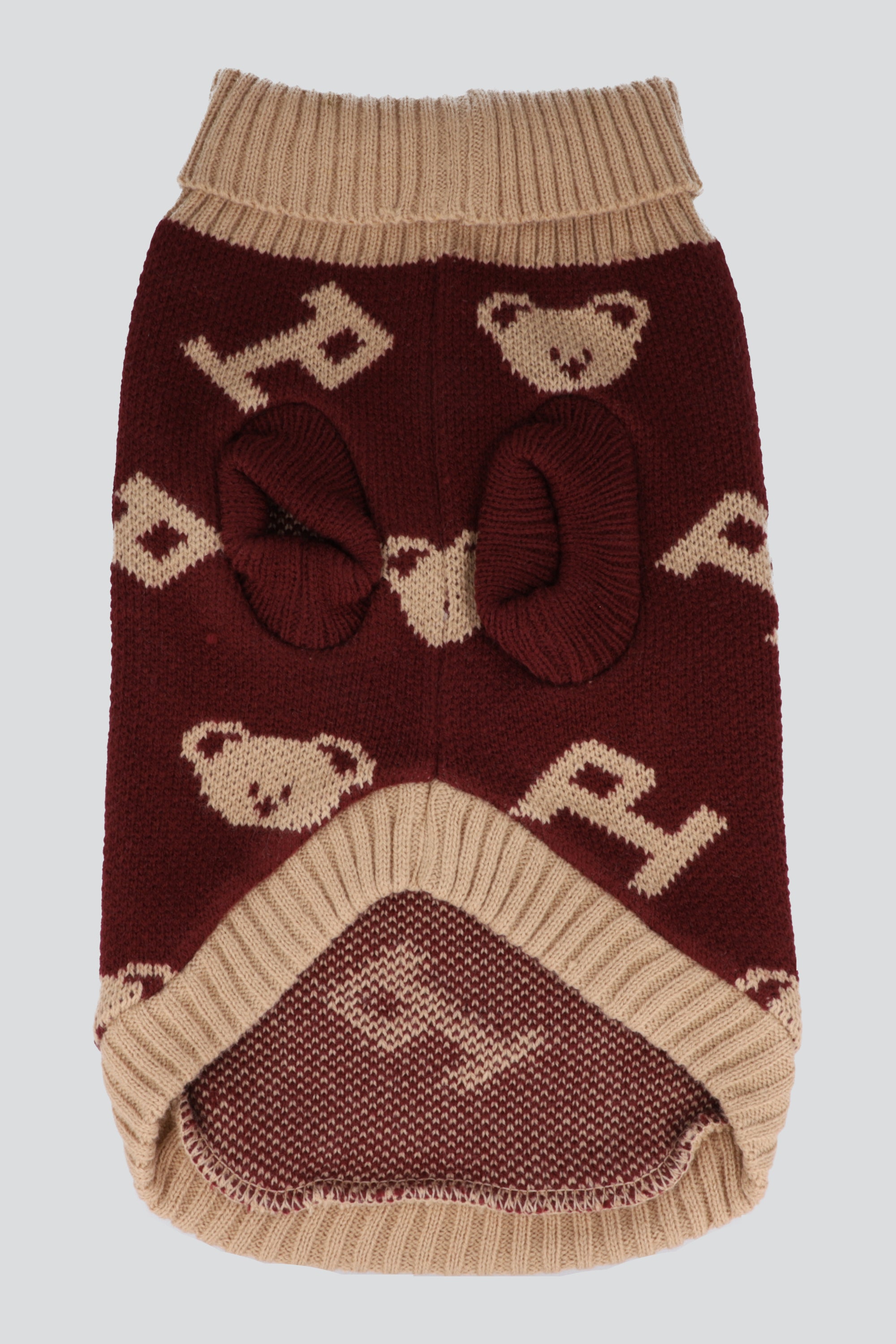 Sueter mascota ositos letra VINO