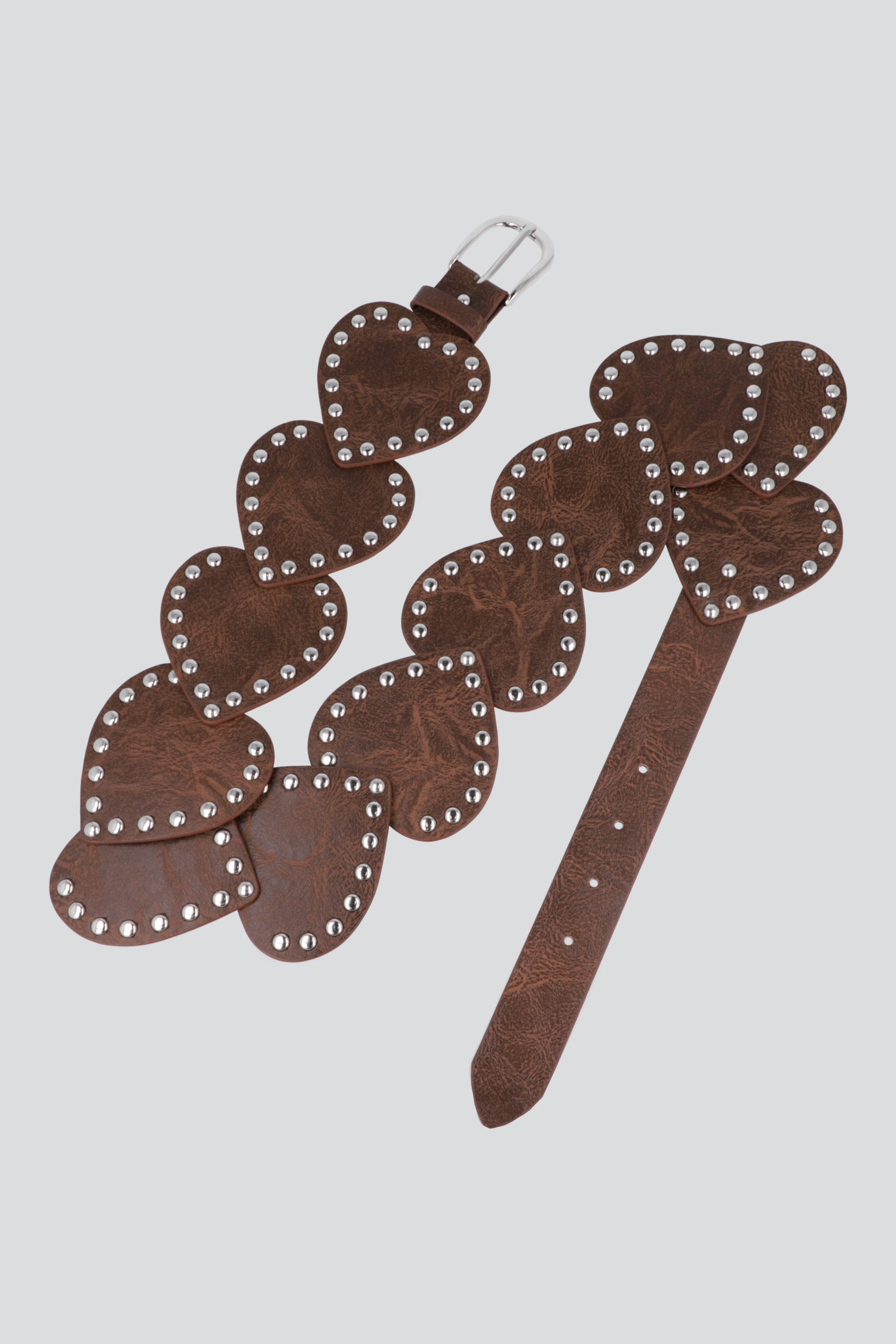 Cinturon boho corazones studs CAFE