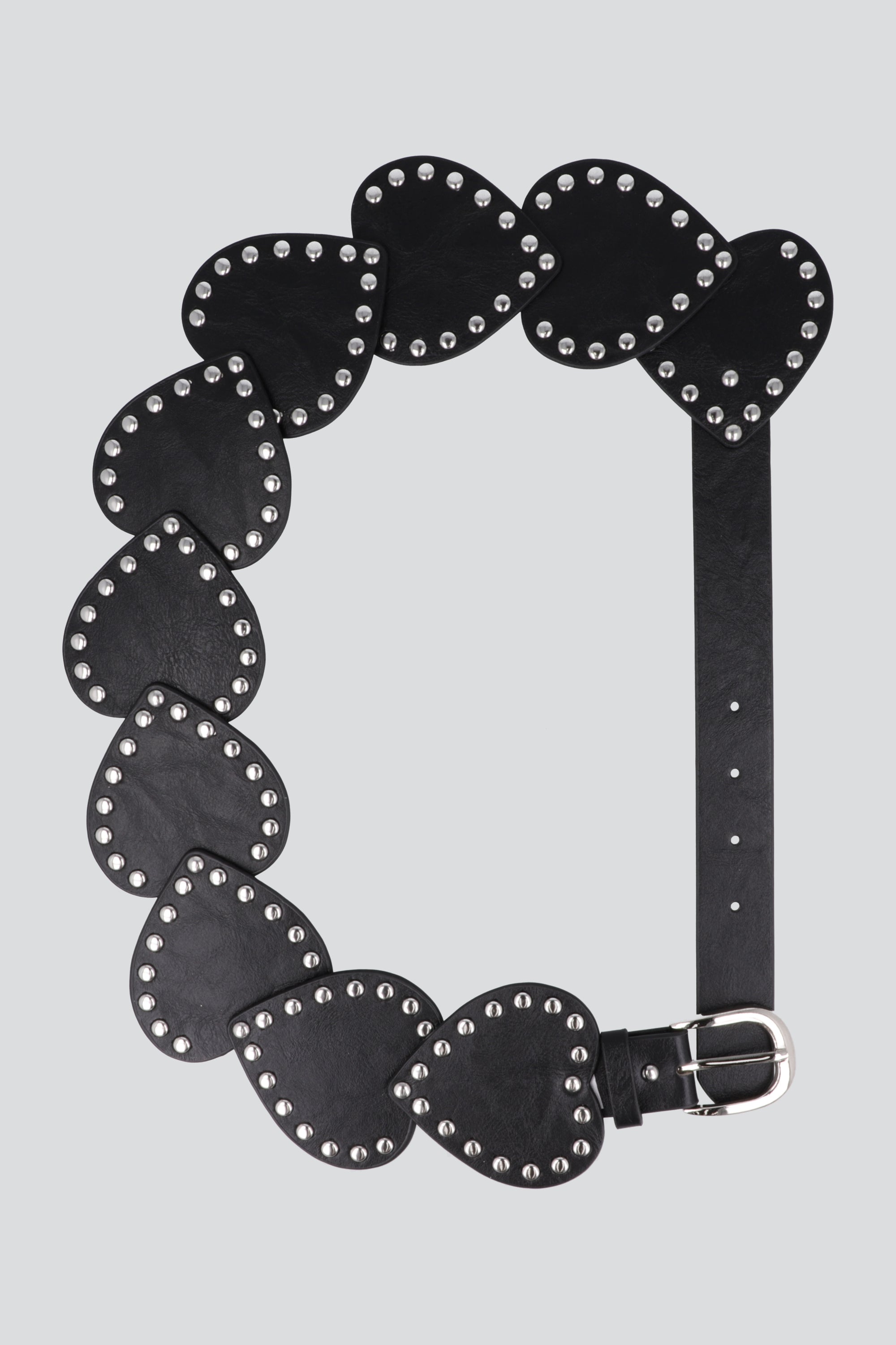 Cinturon boho corazones studs NEGRO