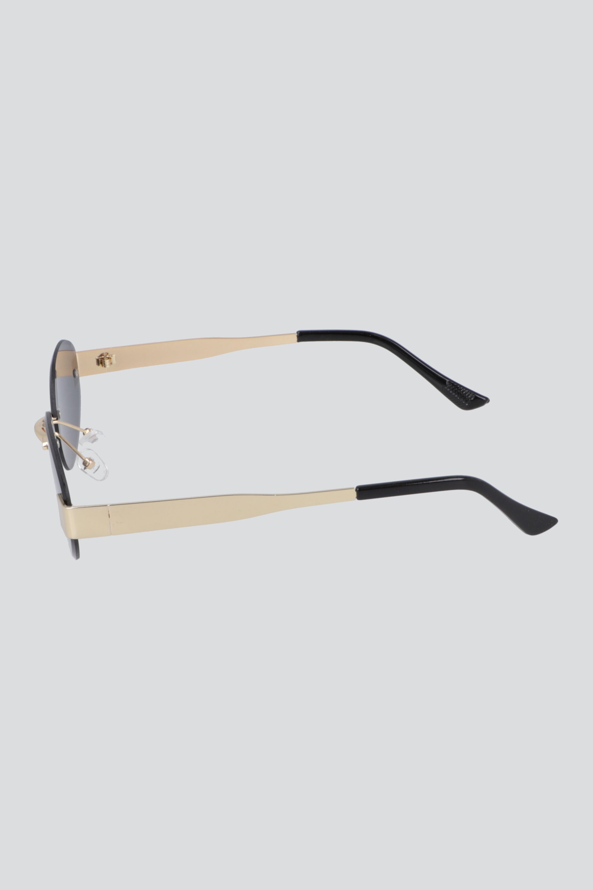 Lentes ovalados rimeless NEGRO