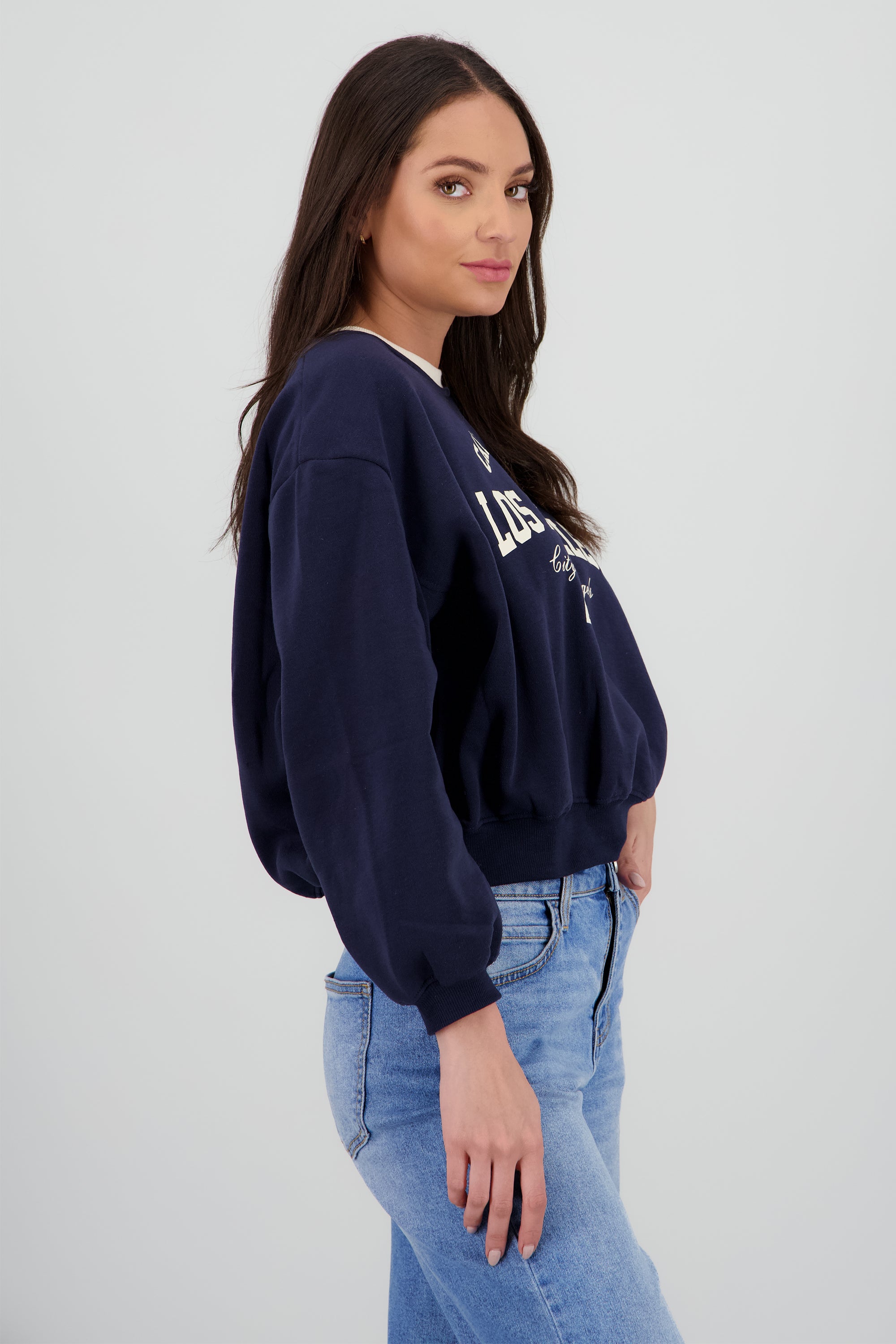 Sudadera contraste estampado MARINO COMBO