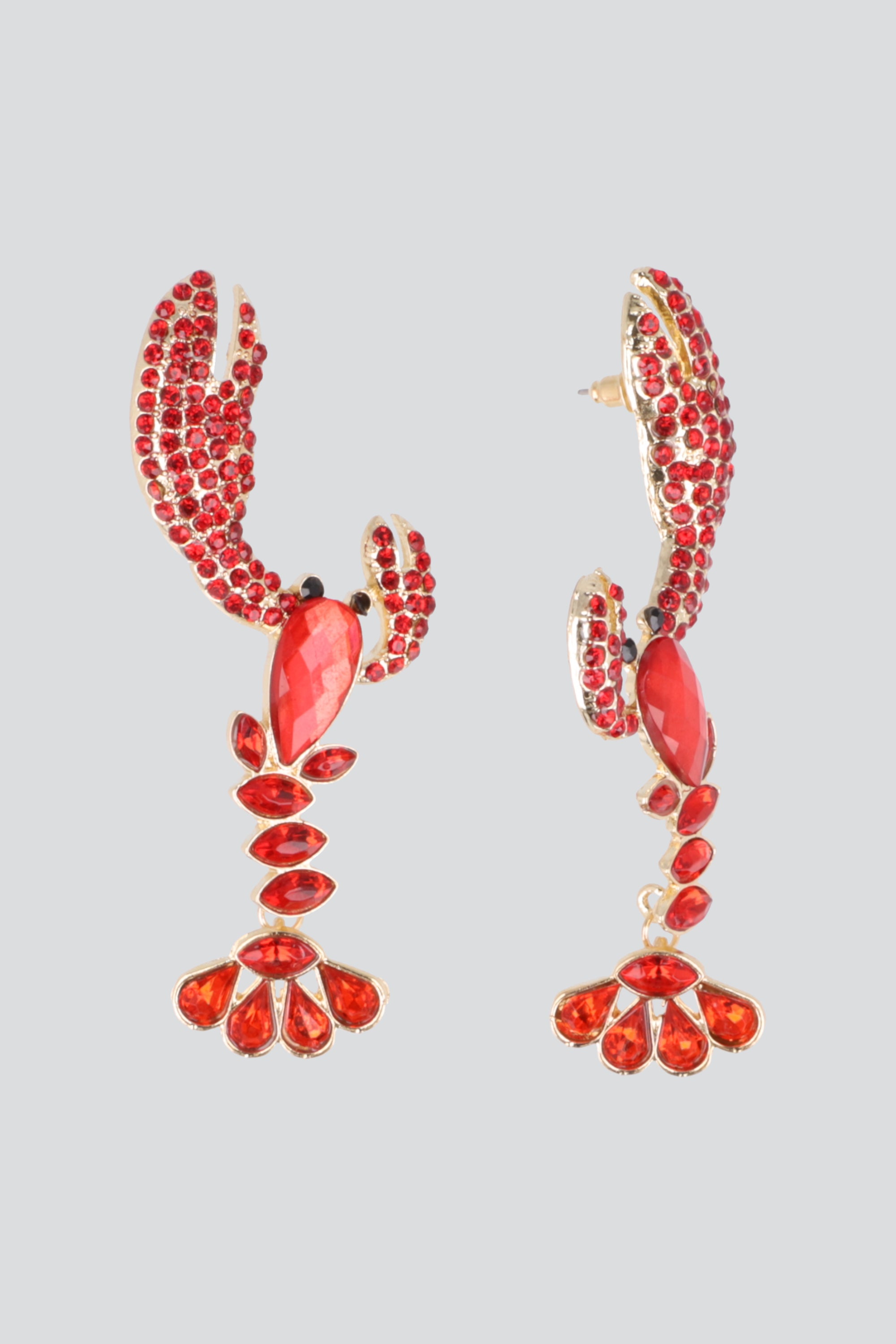 ARETES MAXI LANGOSTA ROJO