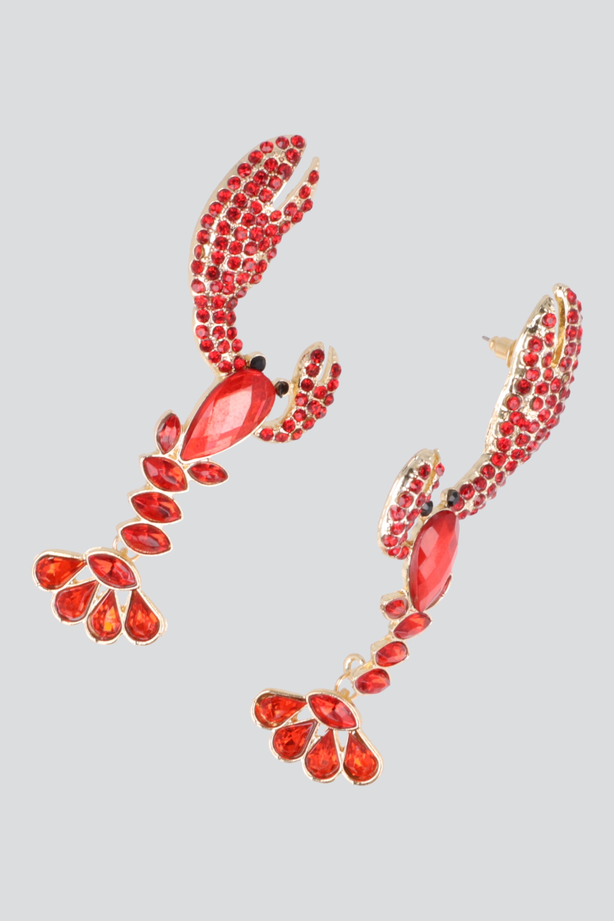ARETES MAXI LANGOSTA ROJO