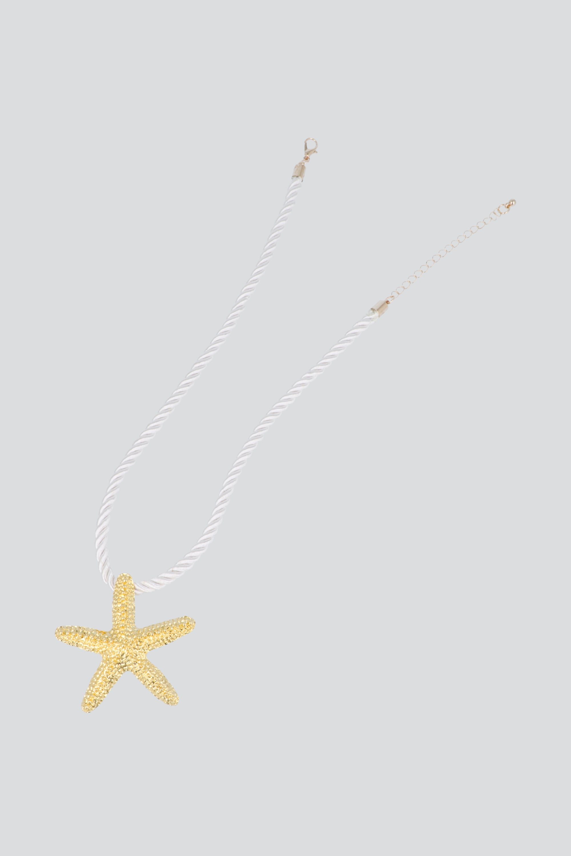 COLLAR ESTRELLA DE MAR CUERDA ORO