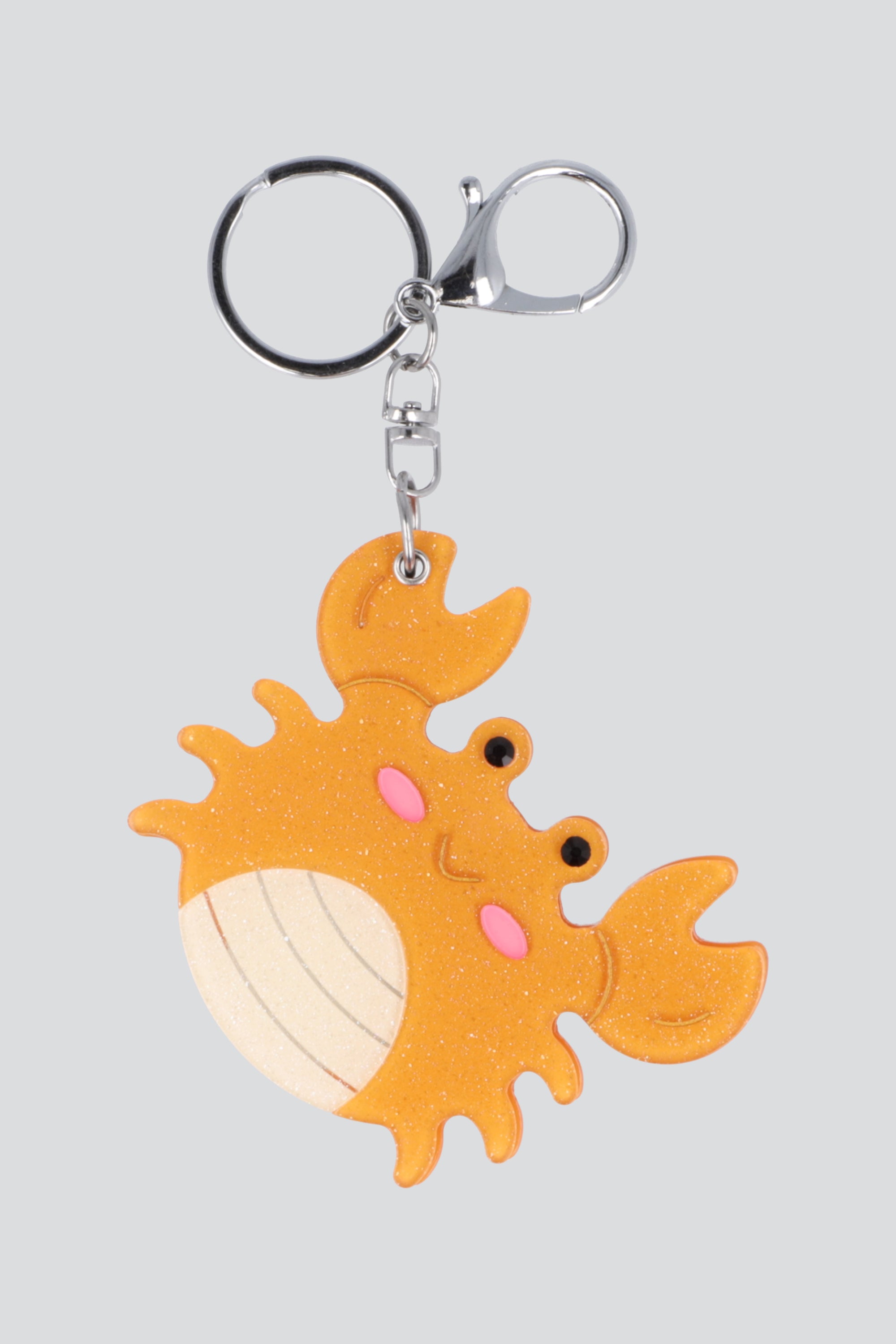LLAVERO ESPEJO ANIMALITO MAR NARANJA