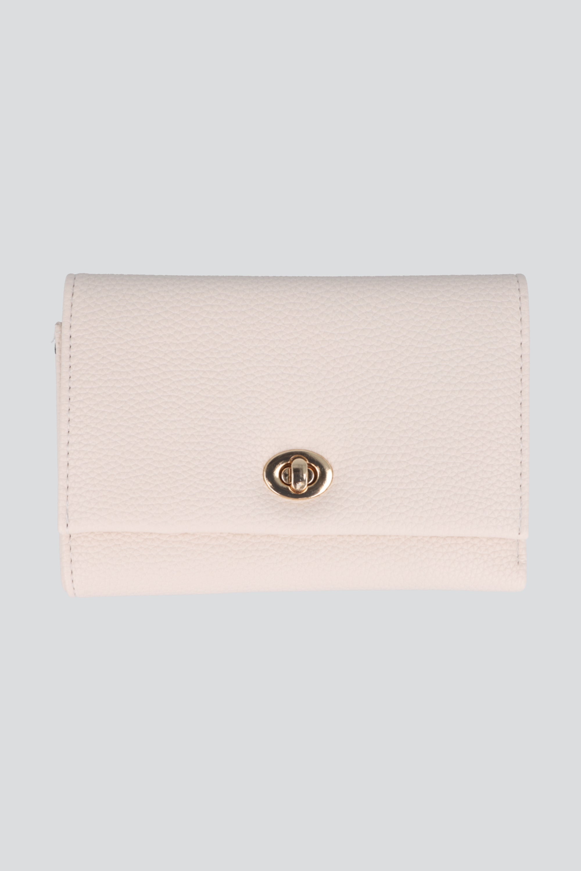 Cartera midi broche girable BLANCO