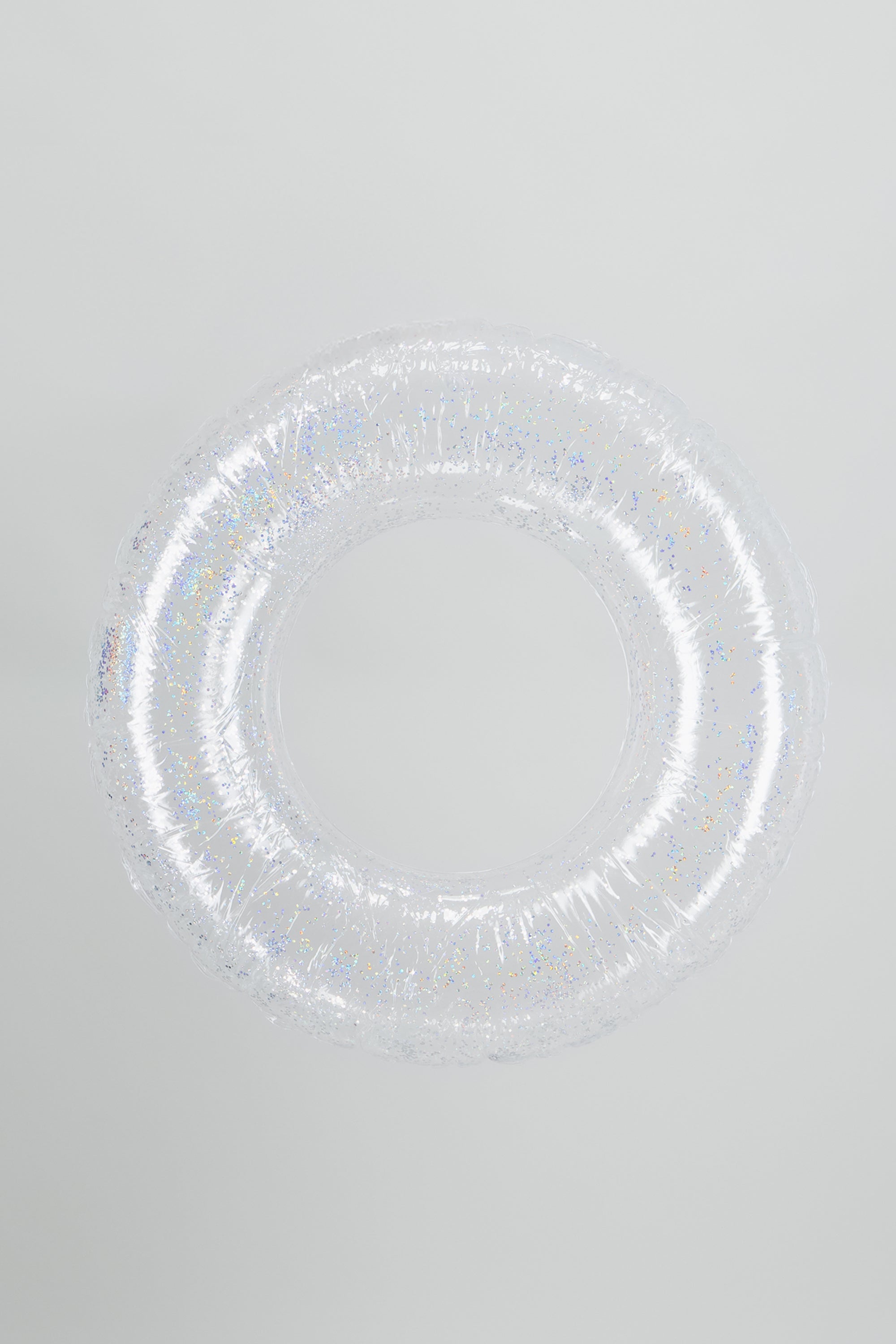 INFLABLE CIRCULAR GLITTER TRANSPARENTE