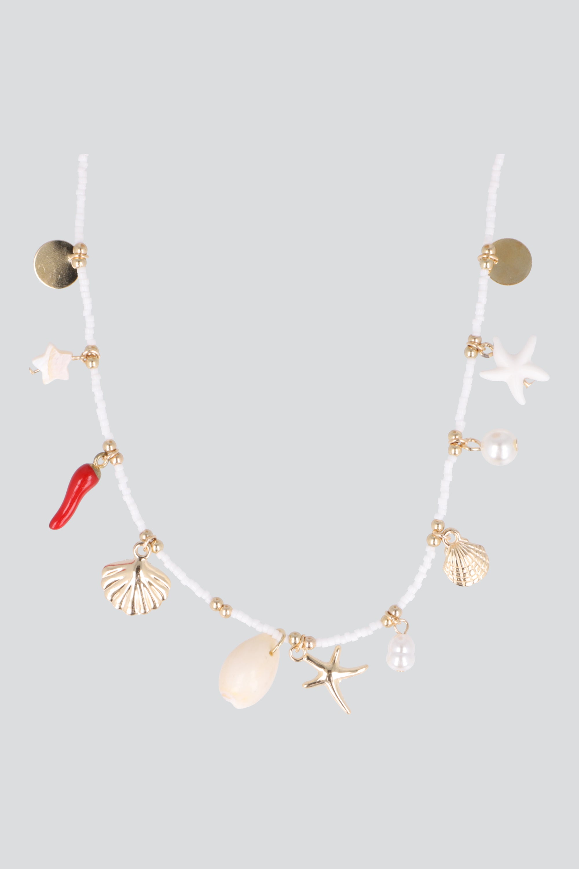 COLLAR NUDOS CHARMS MAR ORO