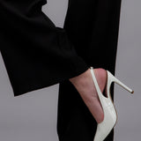 Tacon puntal alto slingback