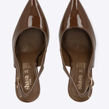 Tacon puntal alto slingback