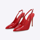 Tacon puntal alto slingback