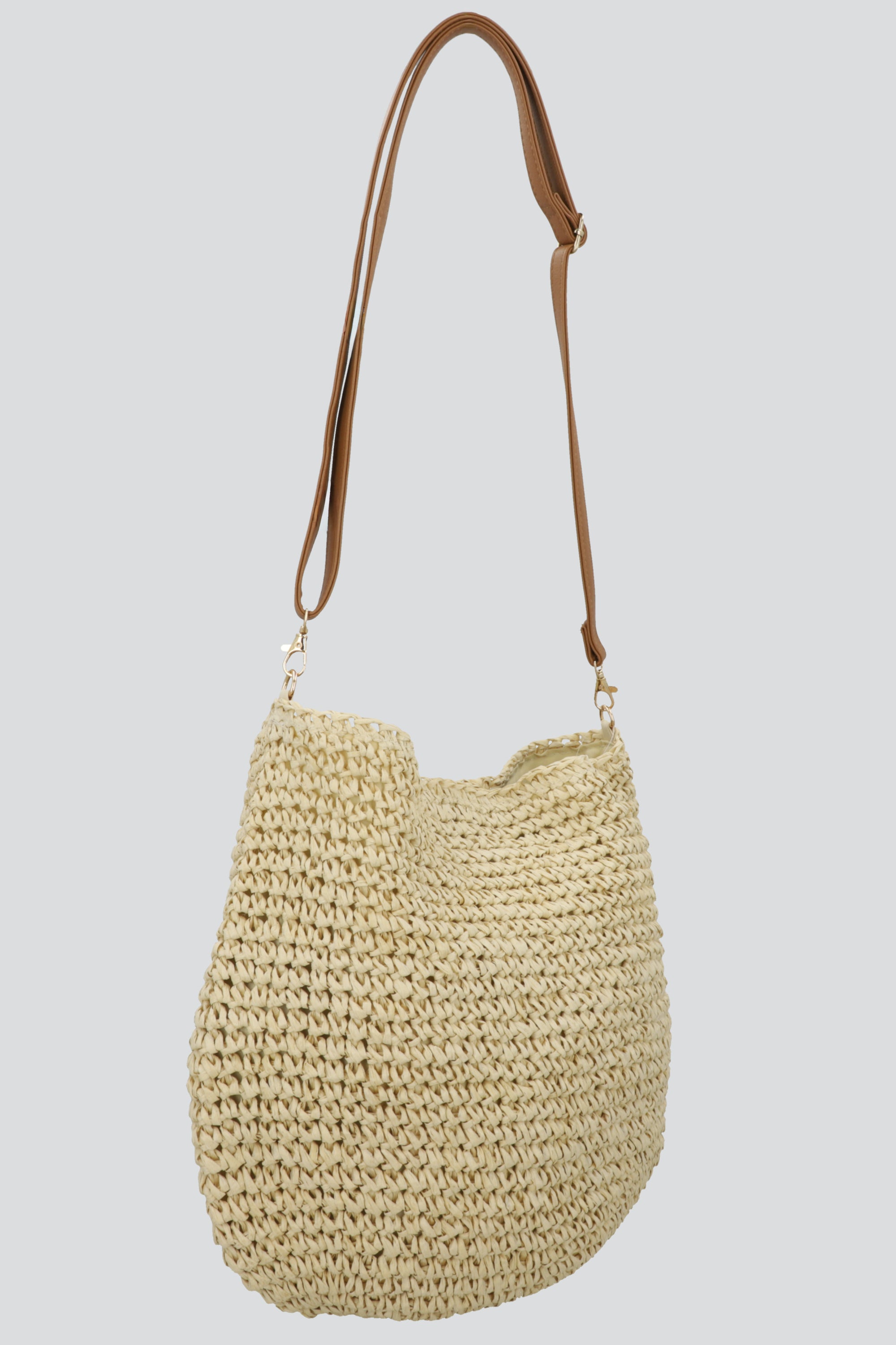 BOLSA TEJIDA PLAYA BEIGE