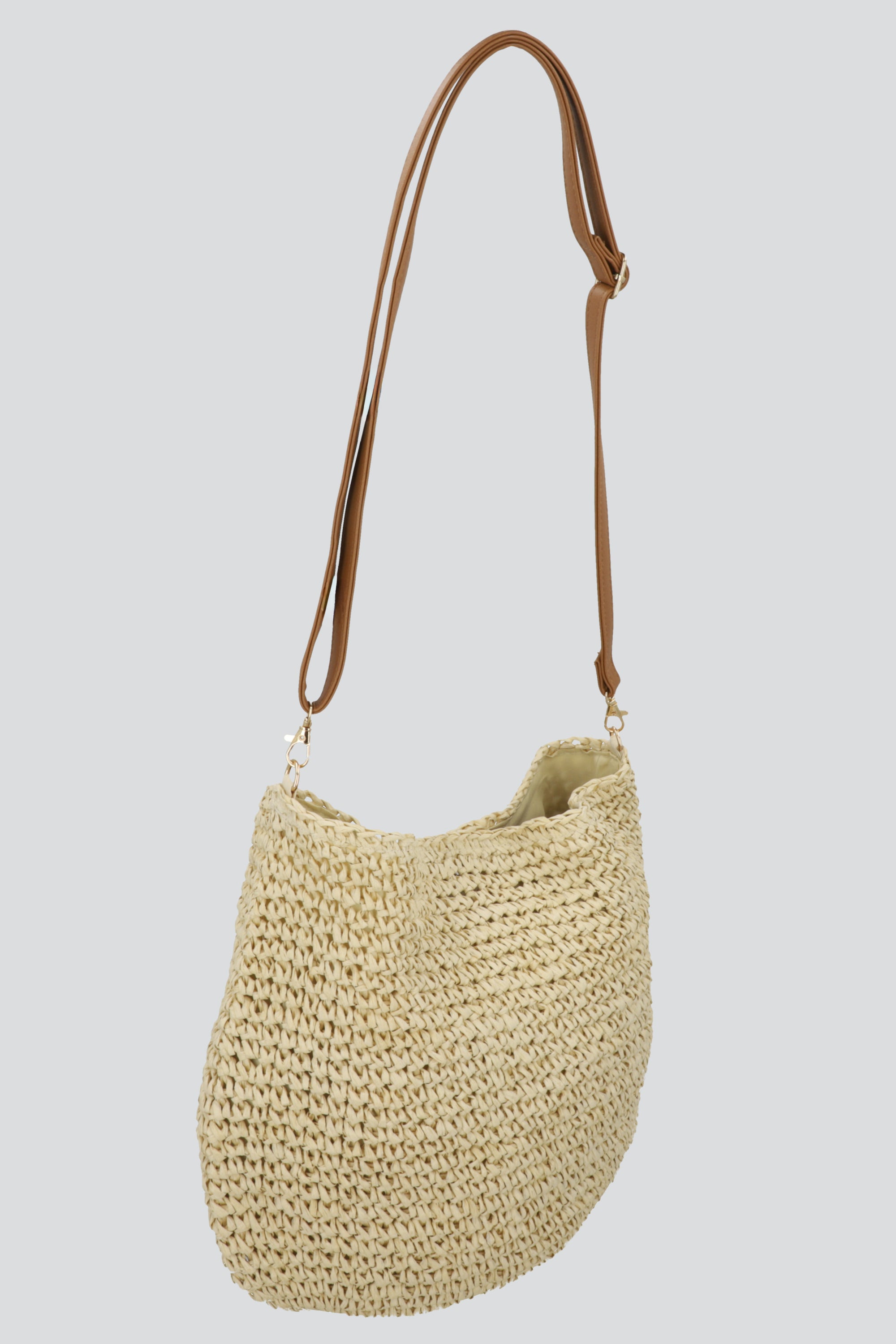 BOLSA TEJIDA PLAYA BEIGE