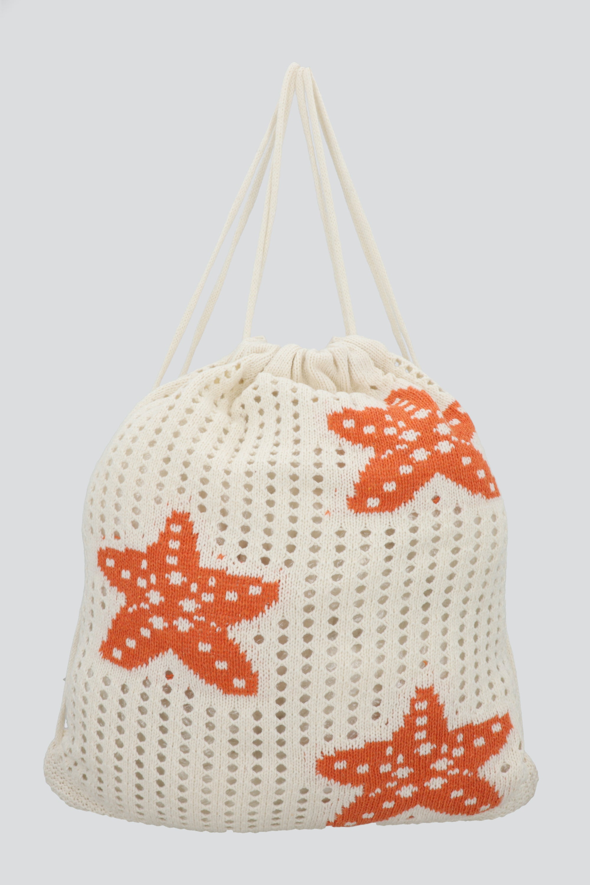 BOLSA TEJIDA PRINT MAR ROJO