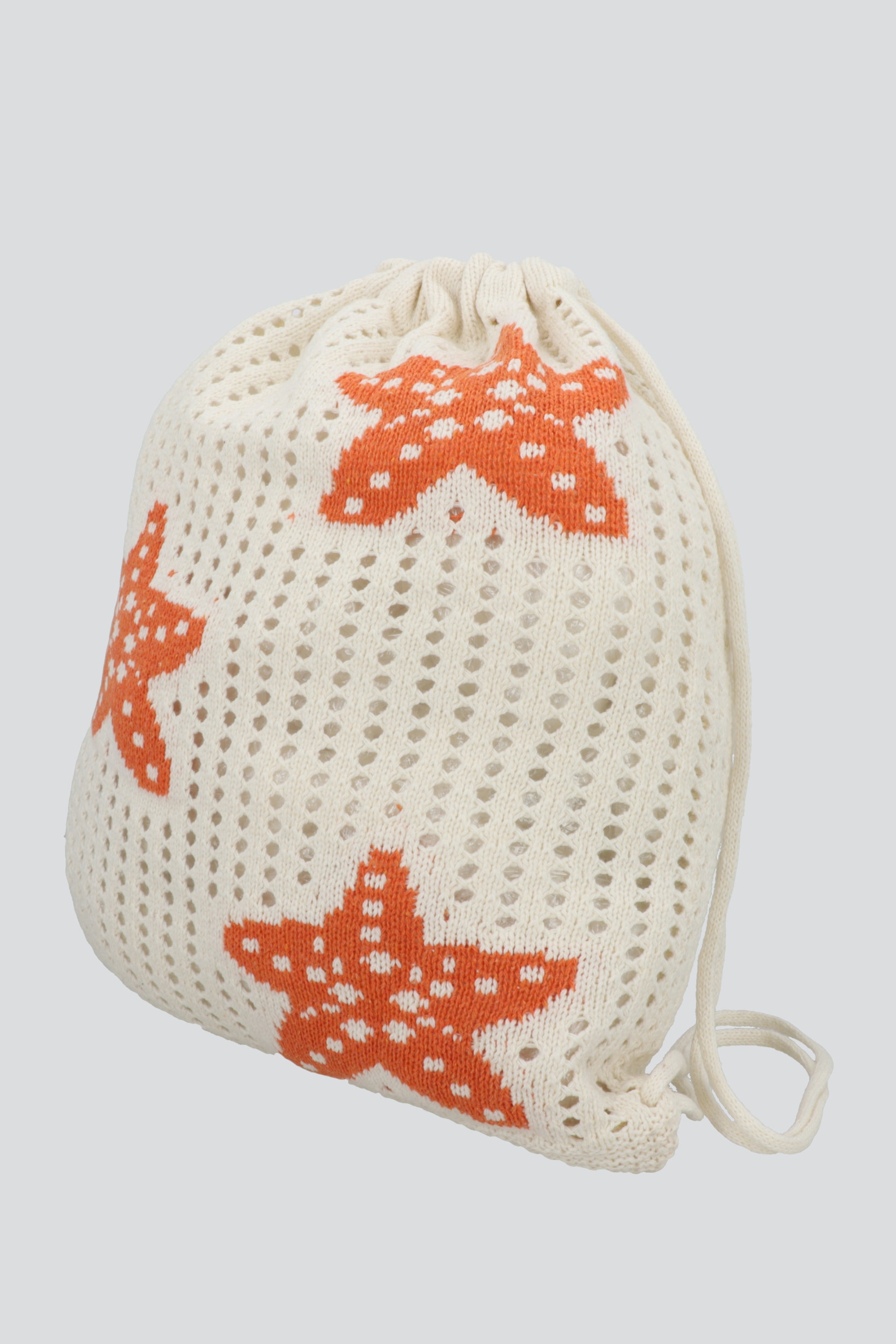 BOLSA TEJIDA PRINT MAR ROJO