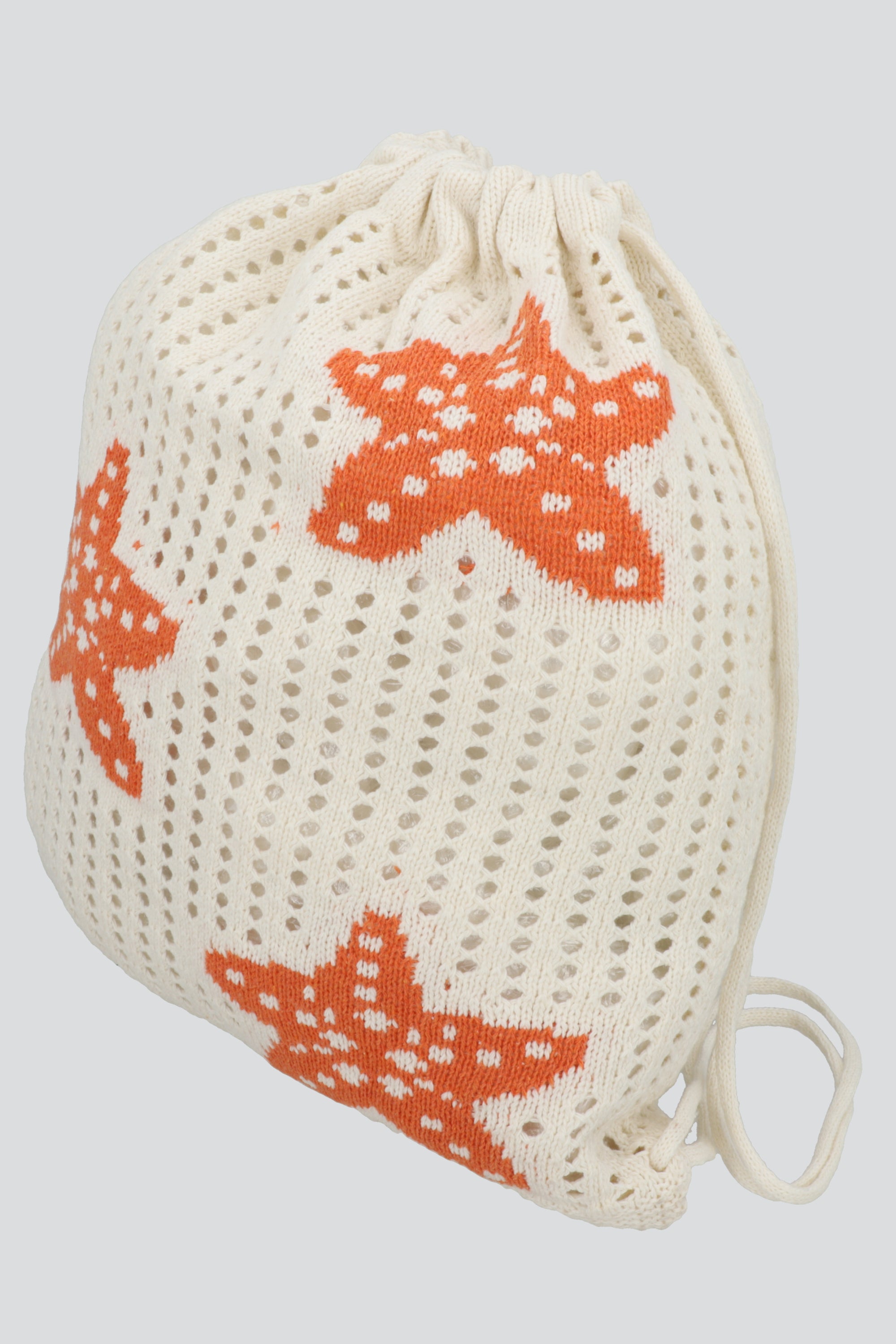 BOLSA TEJIDA PRINT MAR ROJO