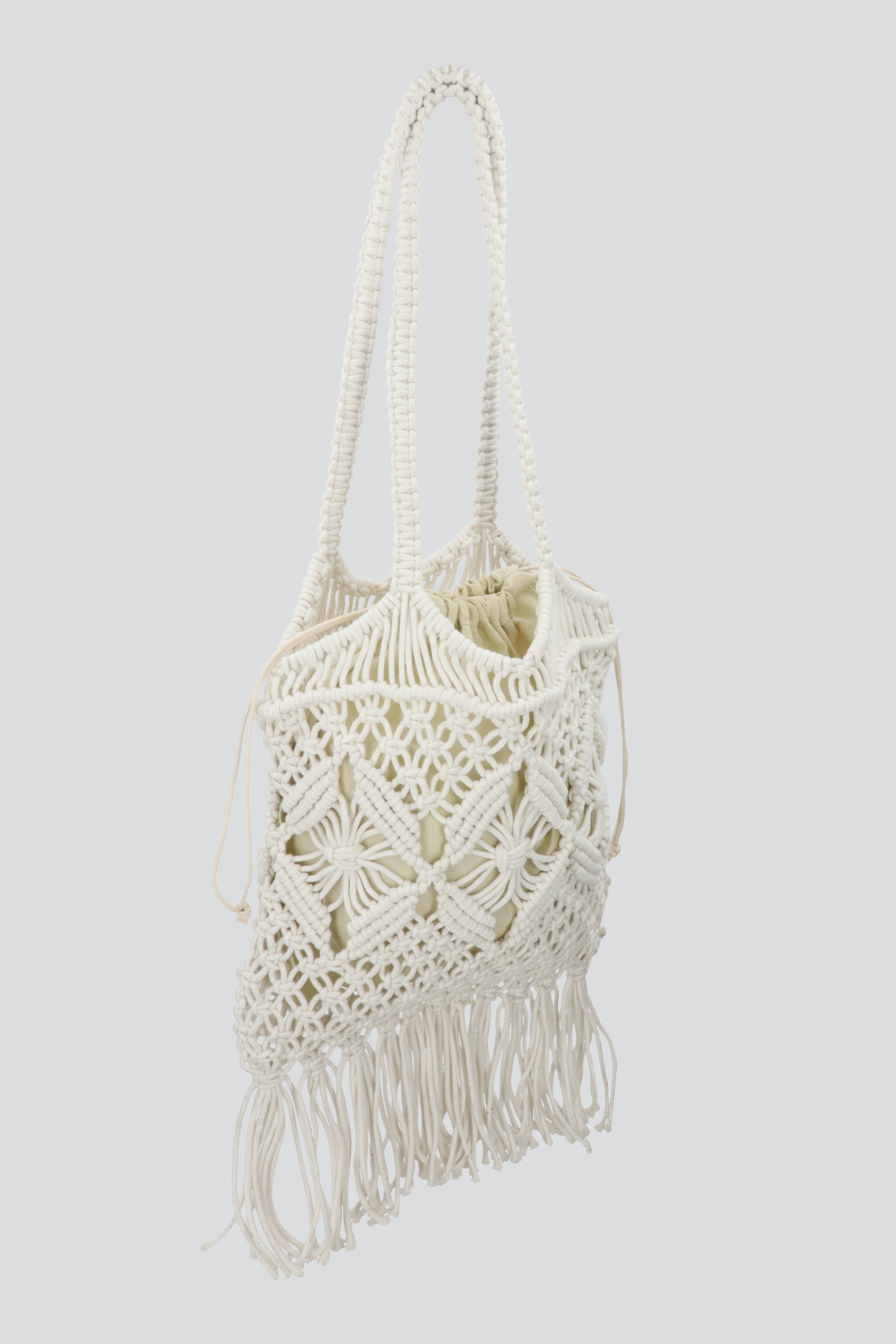 BOLSA CROCHET FLECOS PLAYA BEIGE