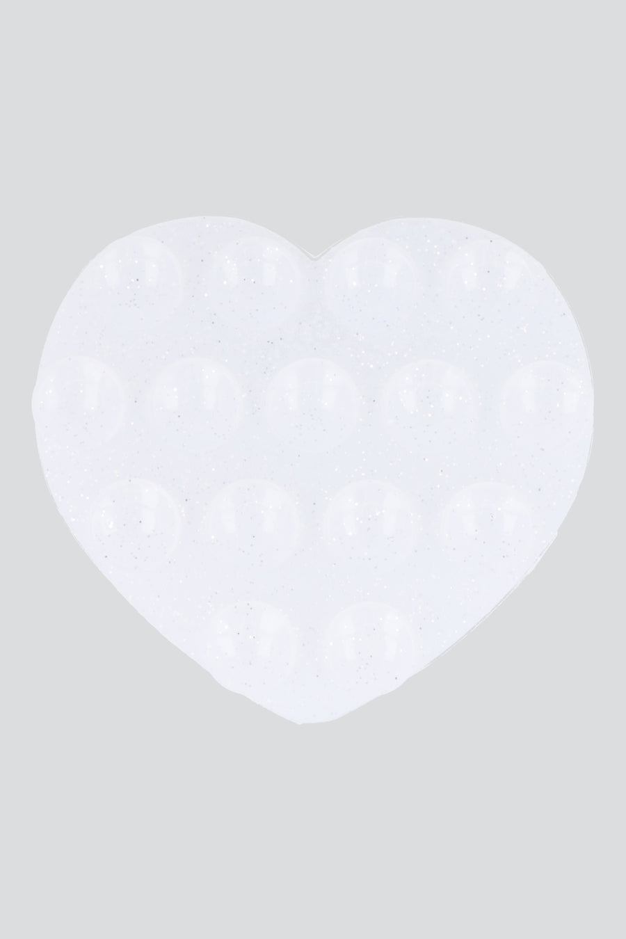 Ventosa para cel corazón glitter