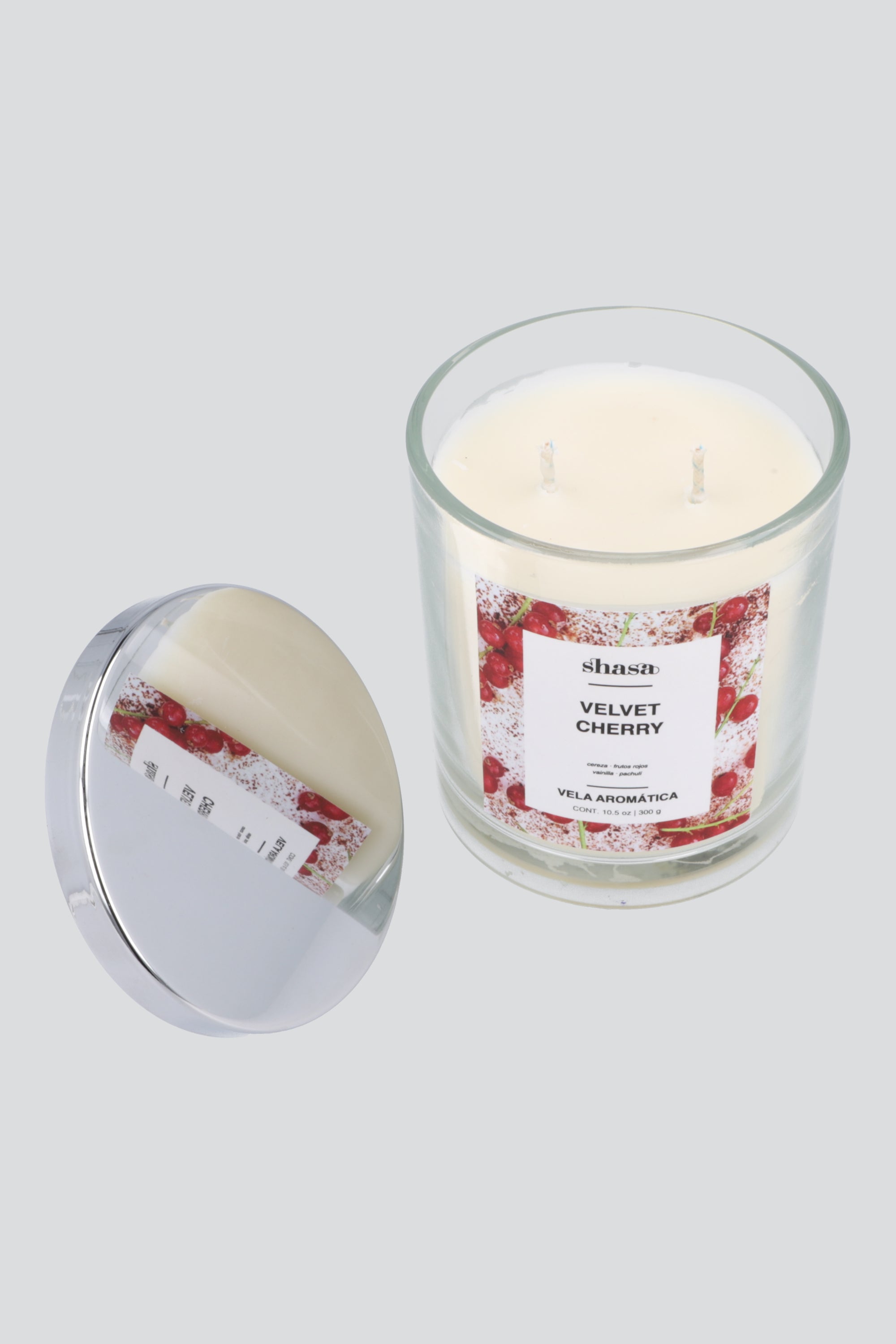 Vela aromática cherry velvet ROJO