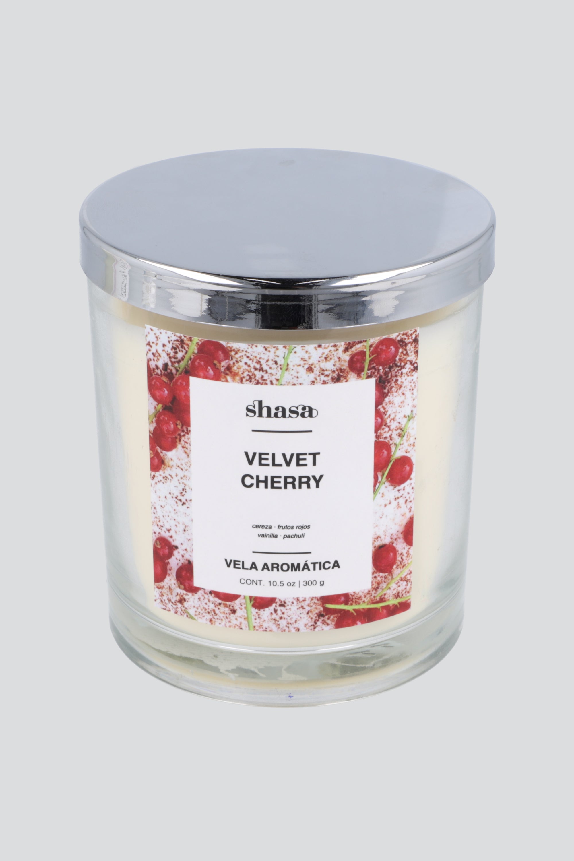 Vela aromática cherry velvet ROJO