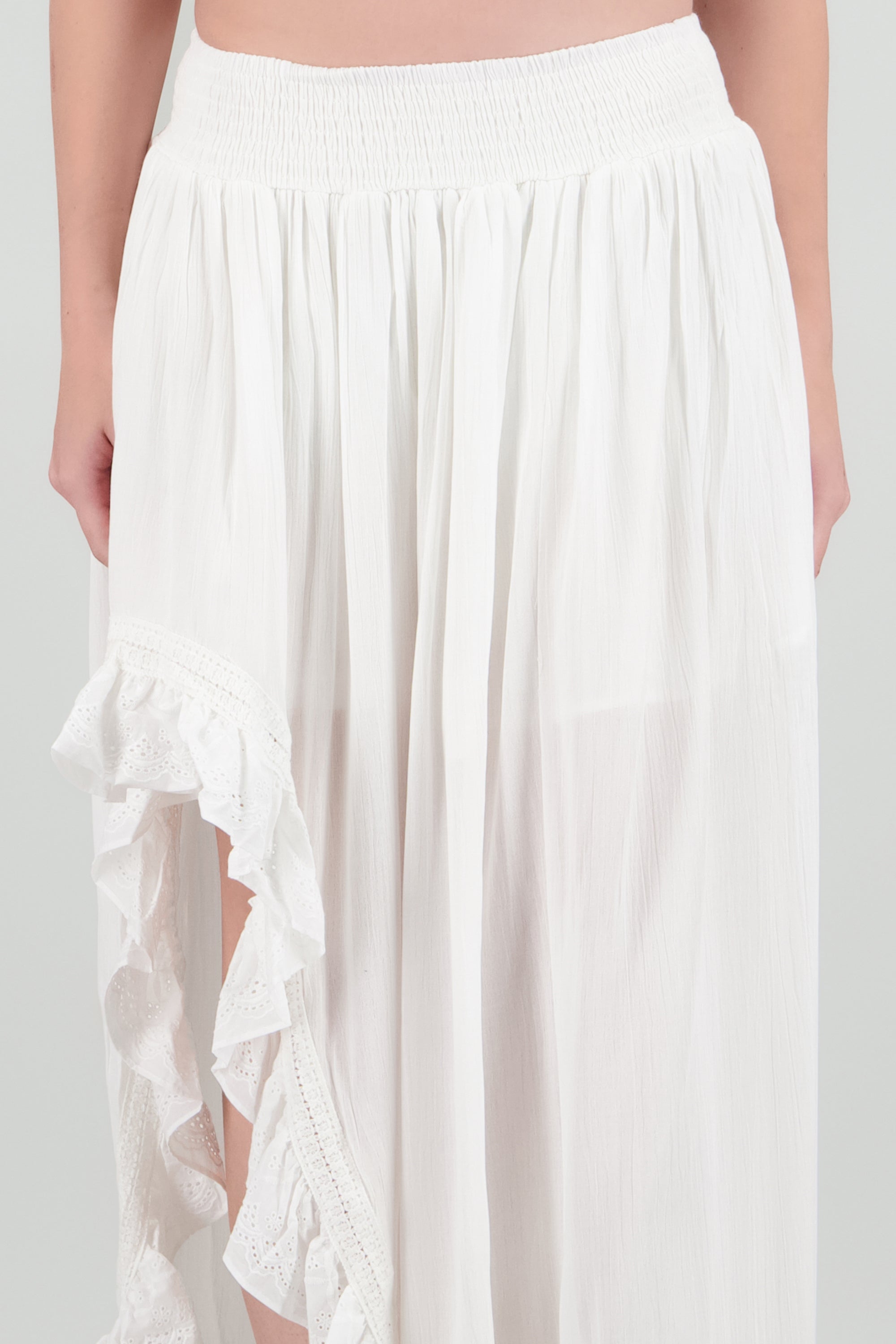 Falda maxi olan crochet HUESO