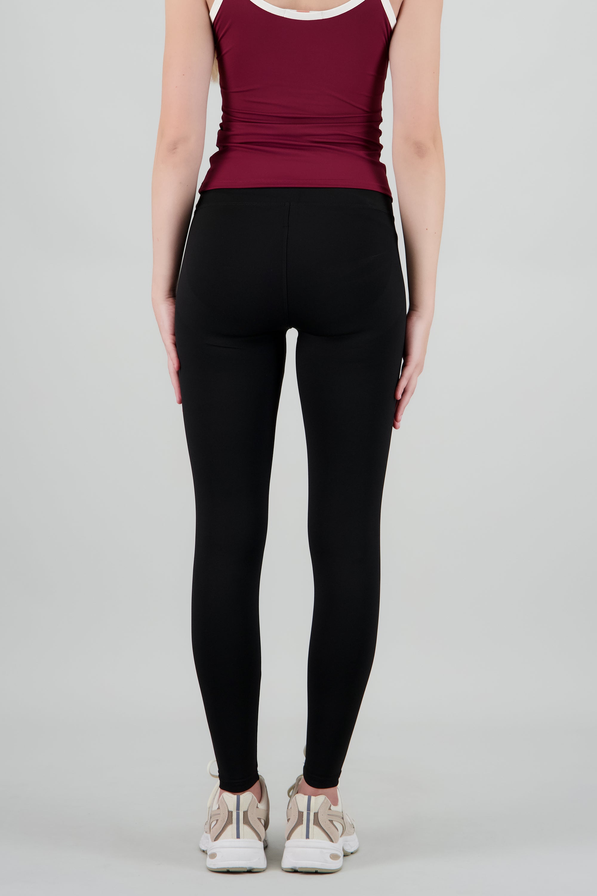 Leggings deportivos skinny detalle pretina NEGRO
