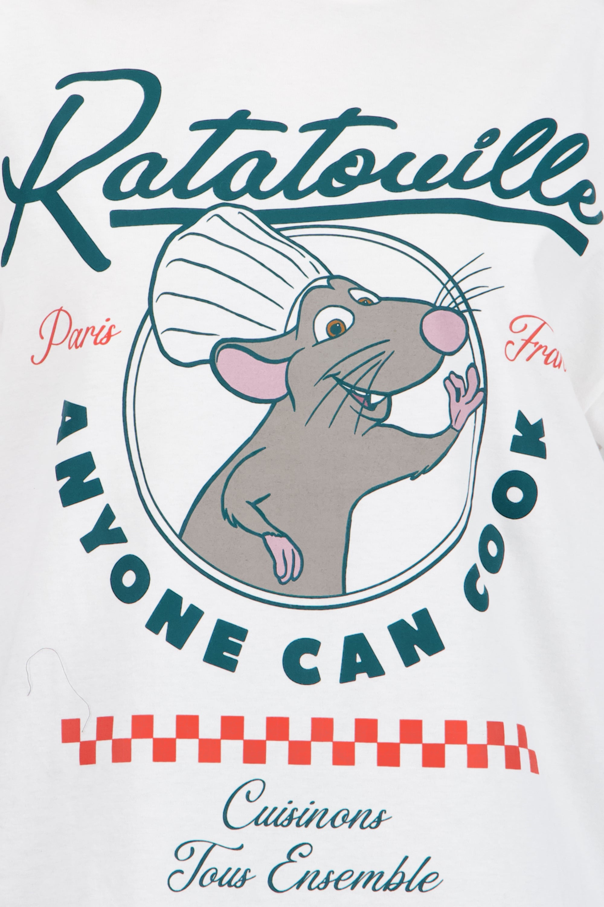 Playera over Ratatouille chefcito BLANCO