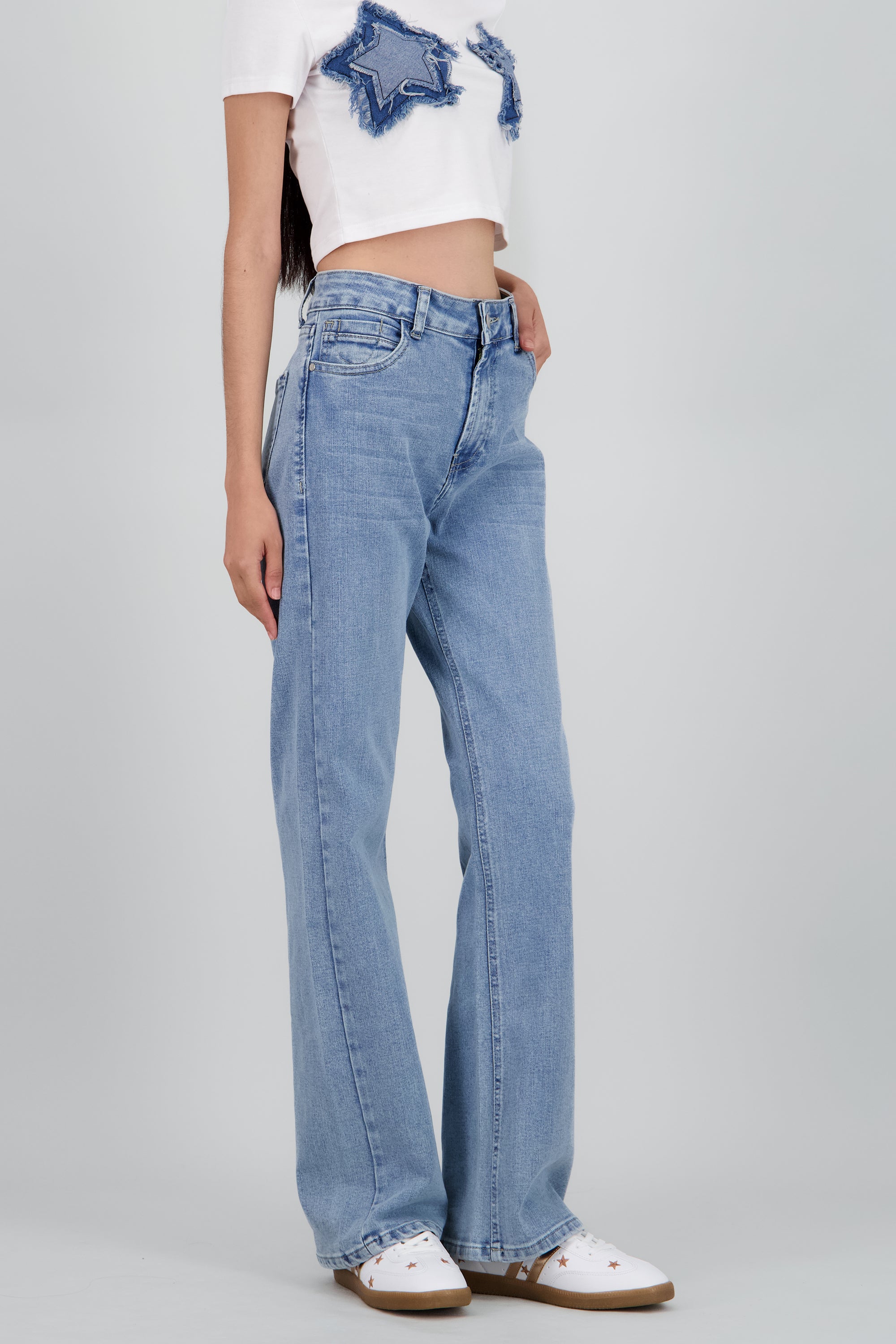 Jeans straight slim MEDIUM WASH