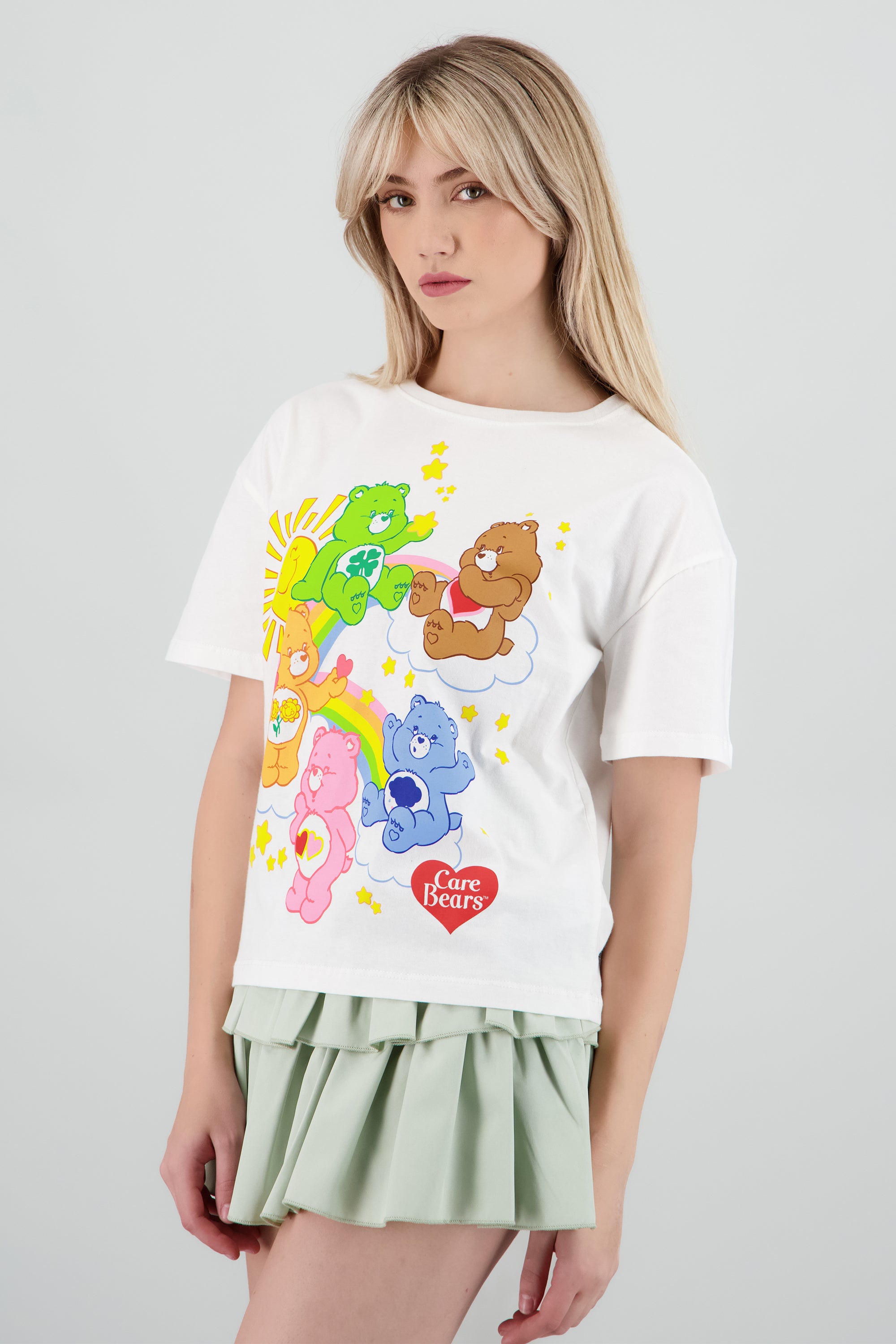 Playera boxy Care Bears HUESO